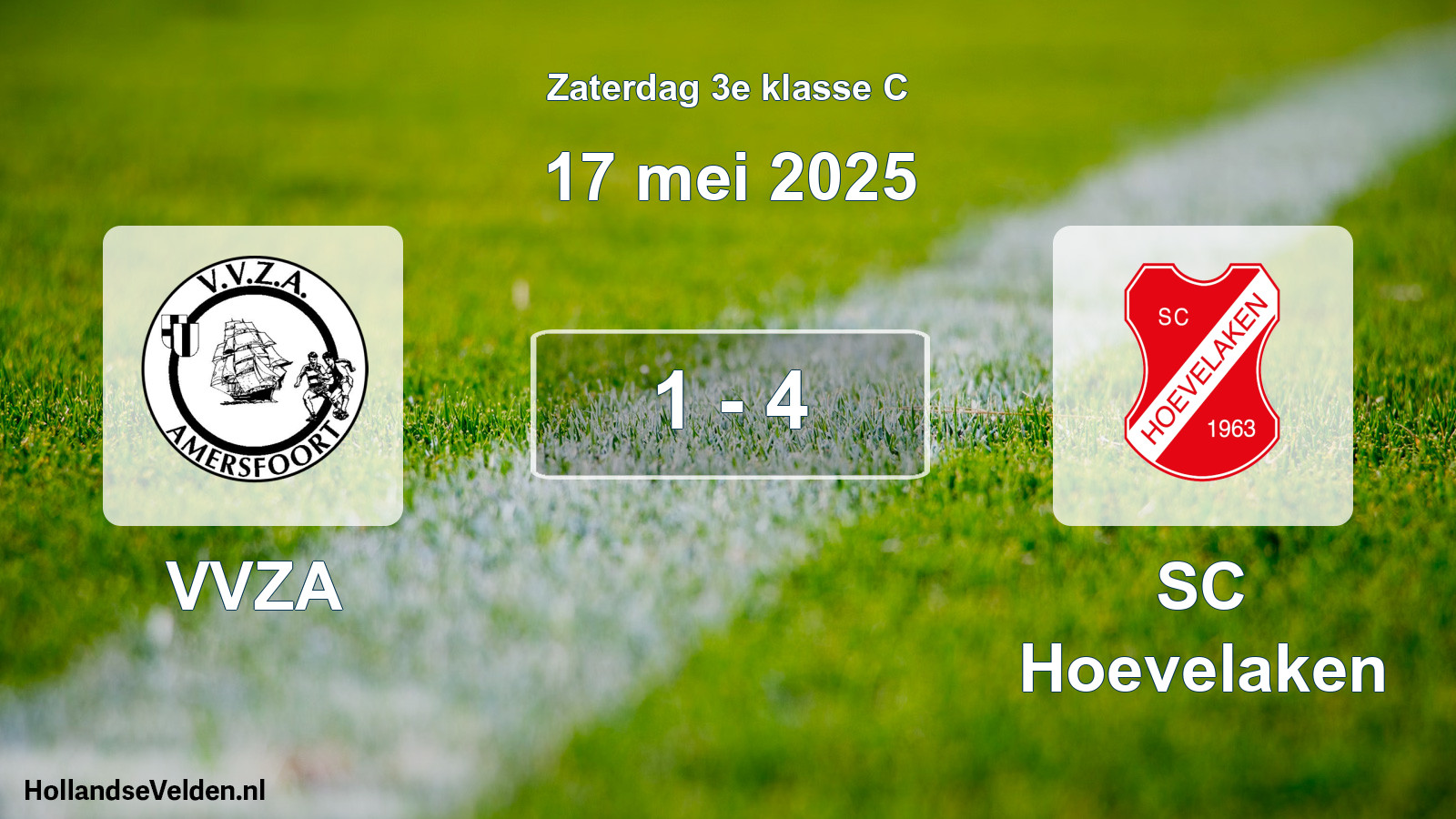 Total number of matches played: VVZA - SC Hoevelaken 1 - 4 (17 May 2025)