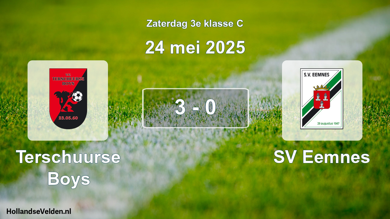Total number of matches played: Terschuurse Boys - SV Eemnes 3 - 0 (24 May 2025)