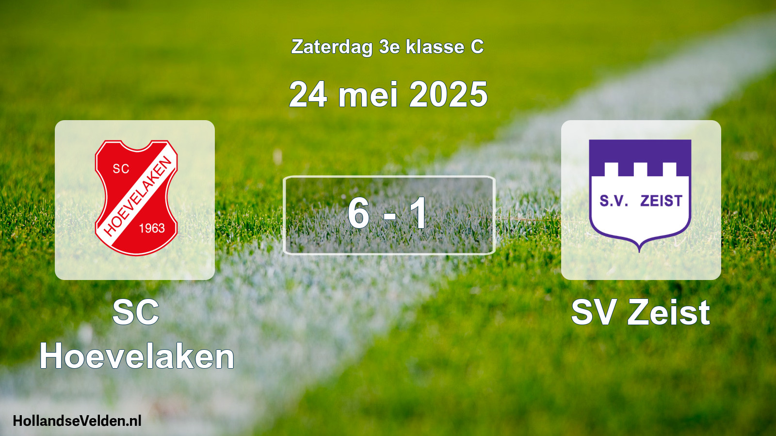 Total number of matches played: SC Hoevelaken - SV Zeist 6 - 1 (24 May 2025)