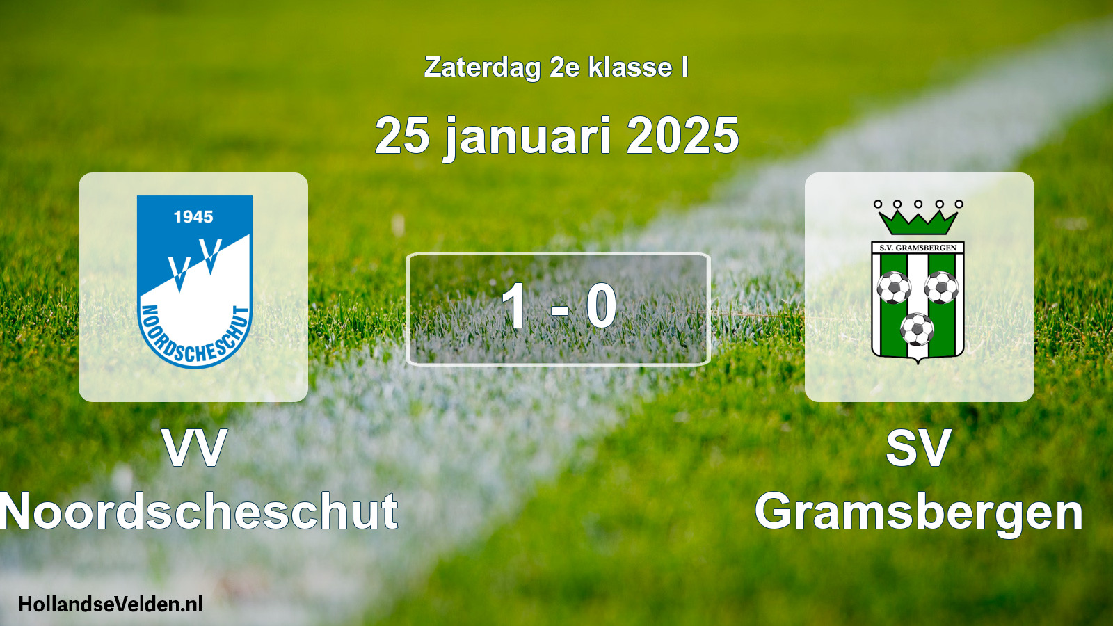 Total number of matches played: VV Noordscheschut - SV Gramsbergen 1 - 0 (25 January 2025)