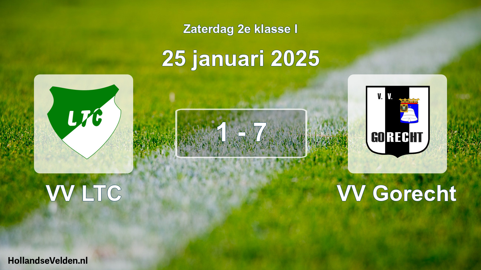 Total number of matches played: VV LTC - VV Gorecht 1 - 7 (25 January 2025)
