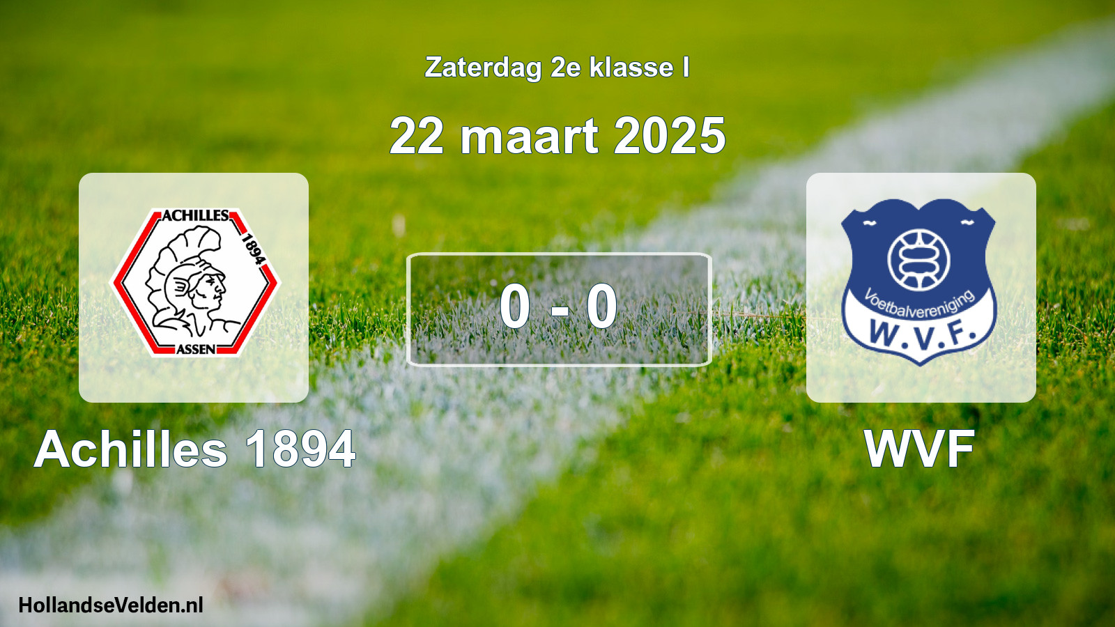 Total number of matches played: Achilles 1894 - WVF 0 - 0 (22 March 2025)