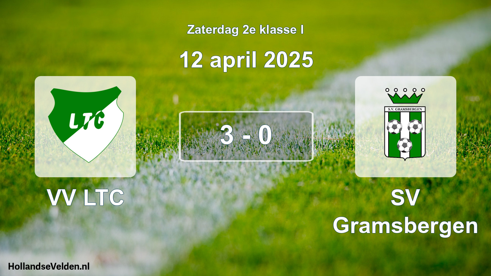 Total number of matches played: VV LTC - SV Gramsbergen 3 - 0 (12 April 2025)
