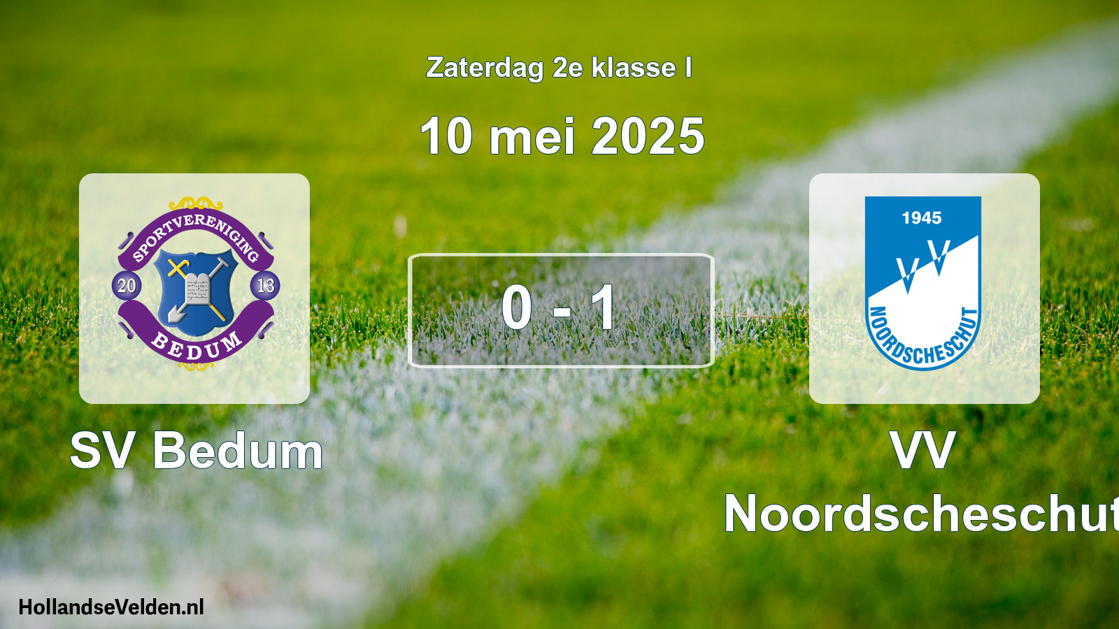 Total number of matches played: SV Bedum - VV Noordscheschut 0 - 1 (10 May 2025)