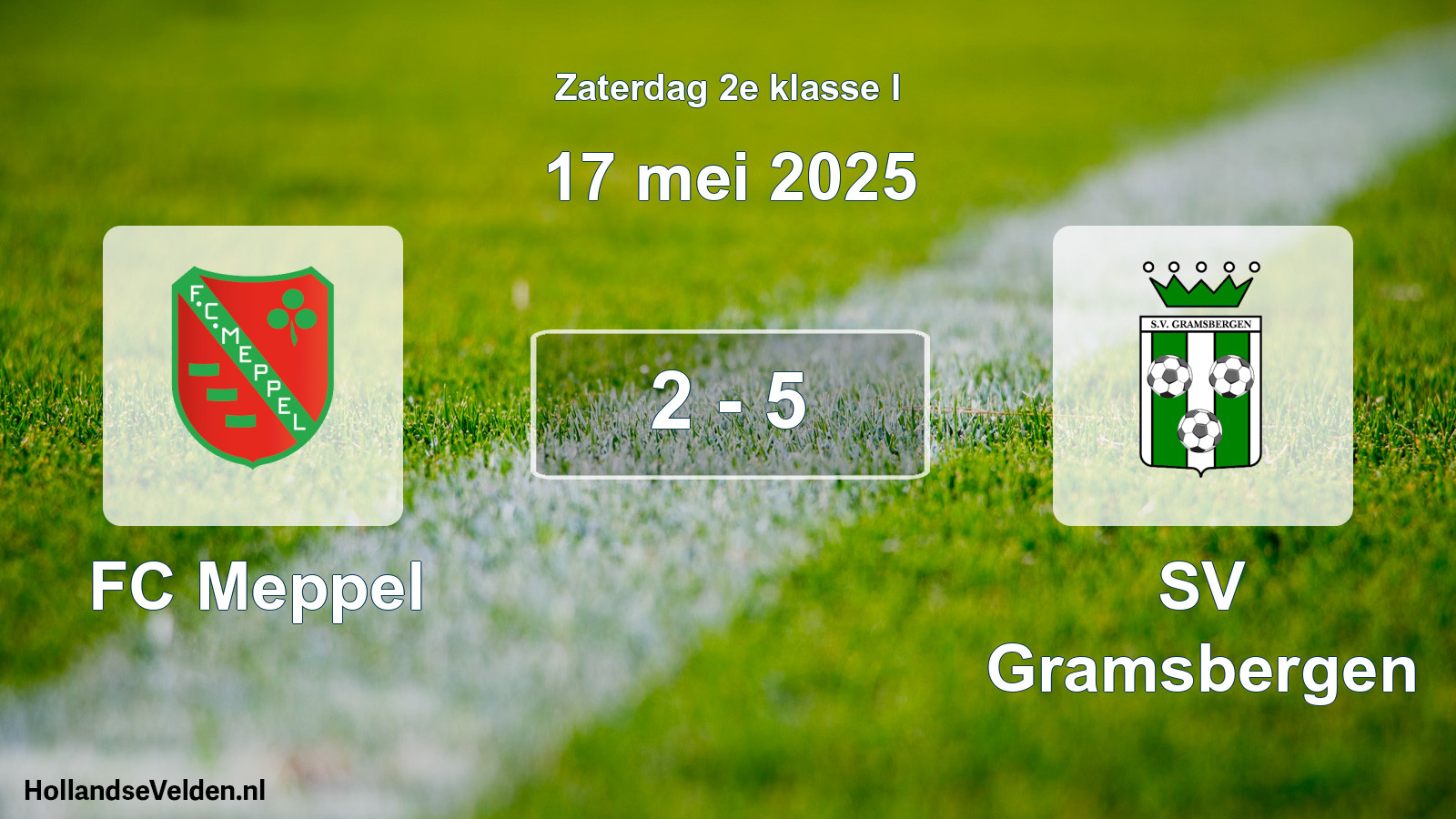 Total number of matches played: FC Meppel - SV Gramsbergen 2 - 5 (17 May 2025)