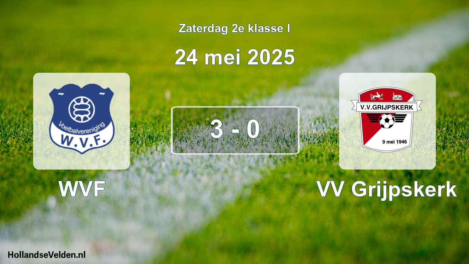 Total number of matches played: WVF - VV Grijpskerk 3 - 0 (24 May 2025)