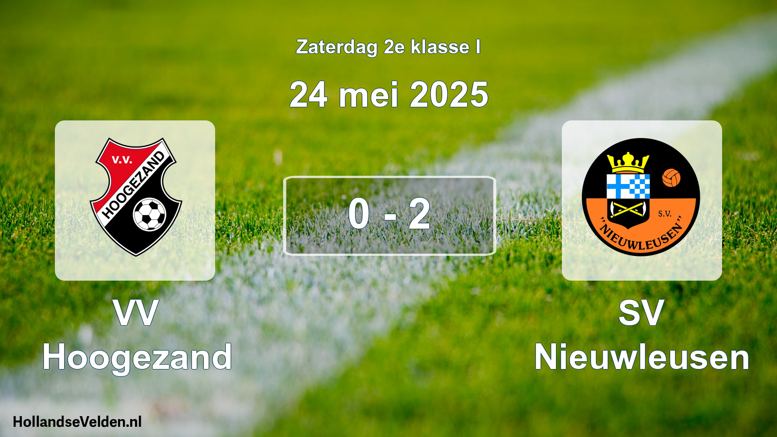 Total number of matches played: VV Hoogezand - SV Nieuwleusen 0 - 2 (24 May 2025)