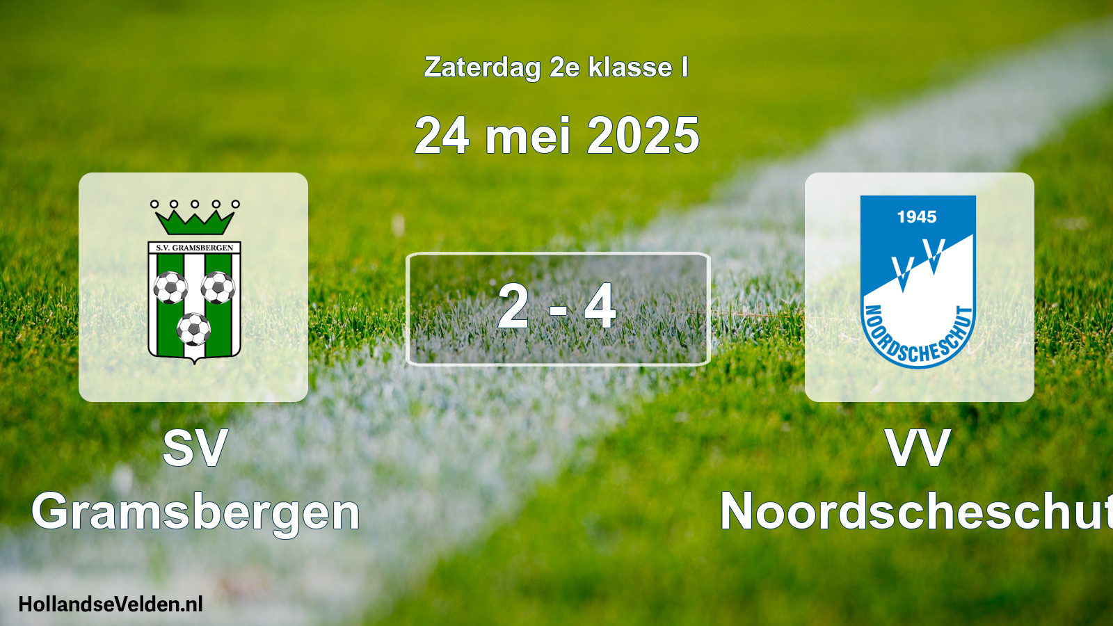 Total number of matches played: SV Gramsbergen - VV Noordscheschut 2 - 4 (24 May 2025)