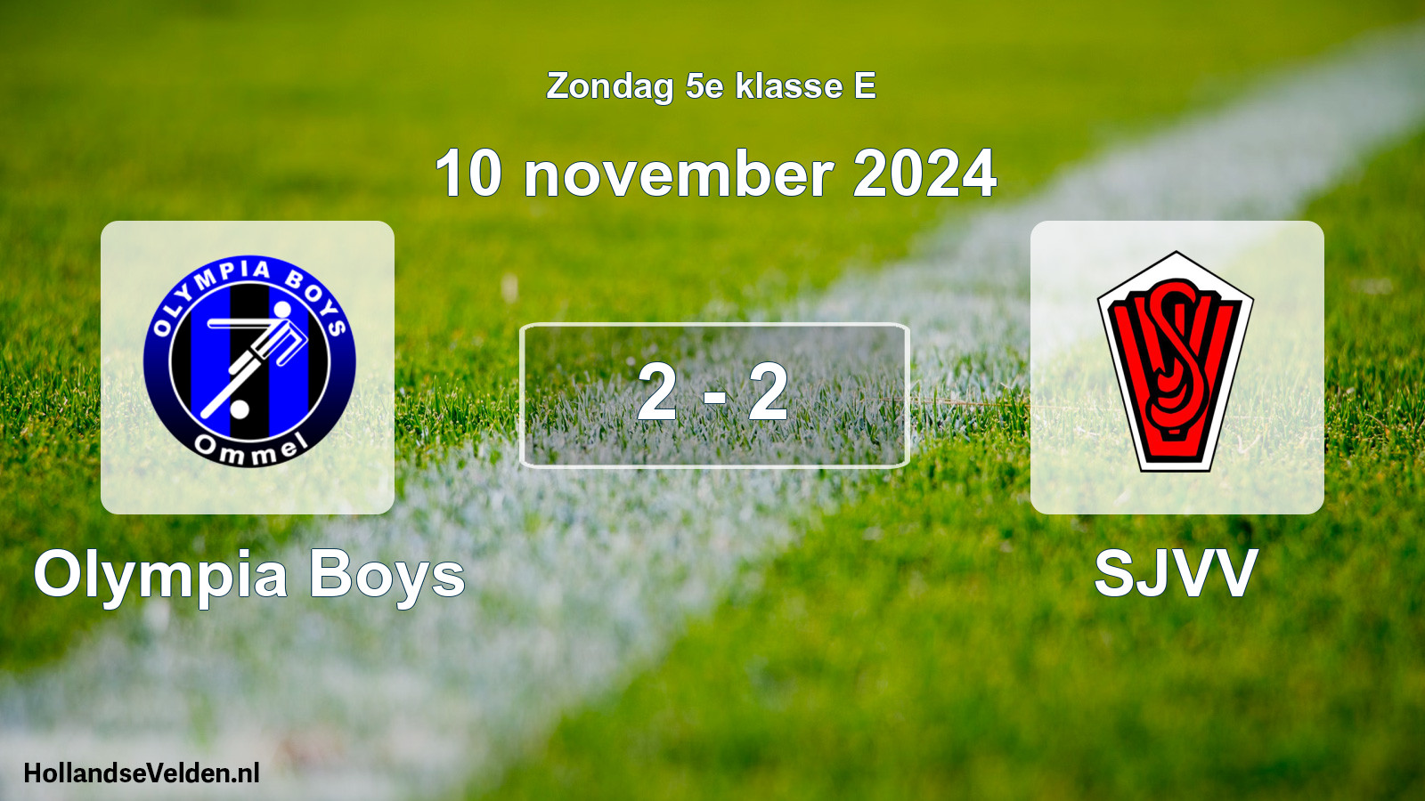 Total number of matches played: Olympia Boys - SJVV 2 - 2 (10 November 2024)
