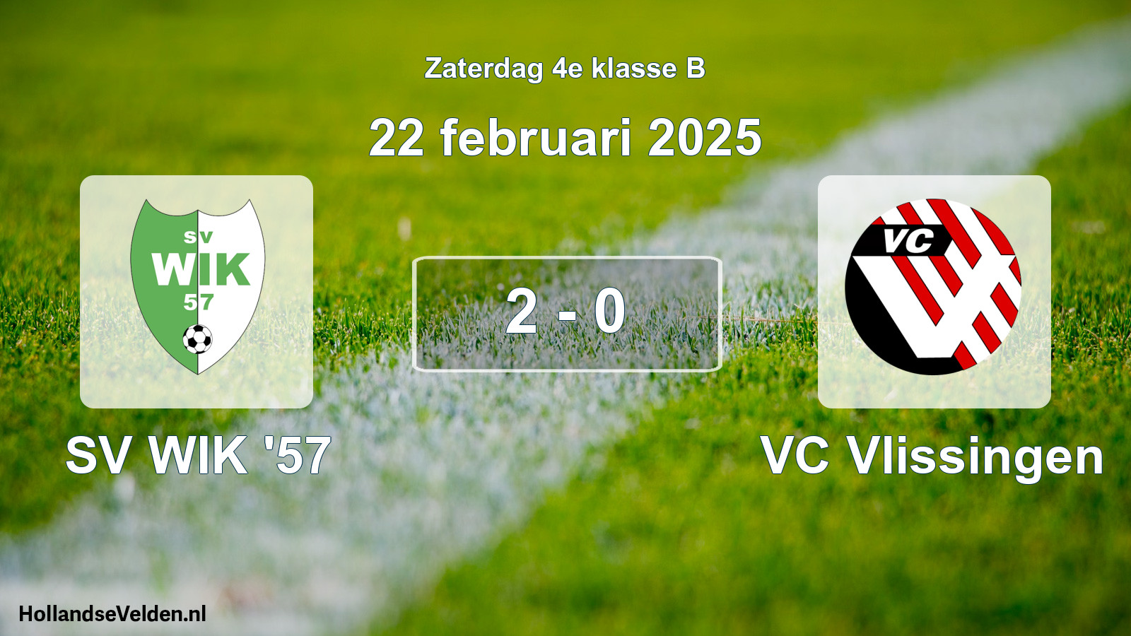 Total number of matches played: SV WIK '57 - VC Vlissingen 2 - 0 (22 February 2025)
