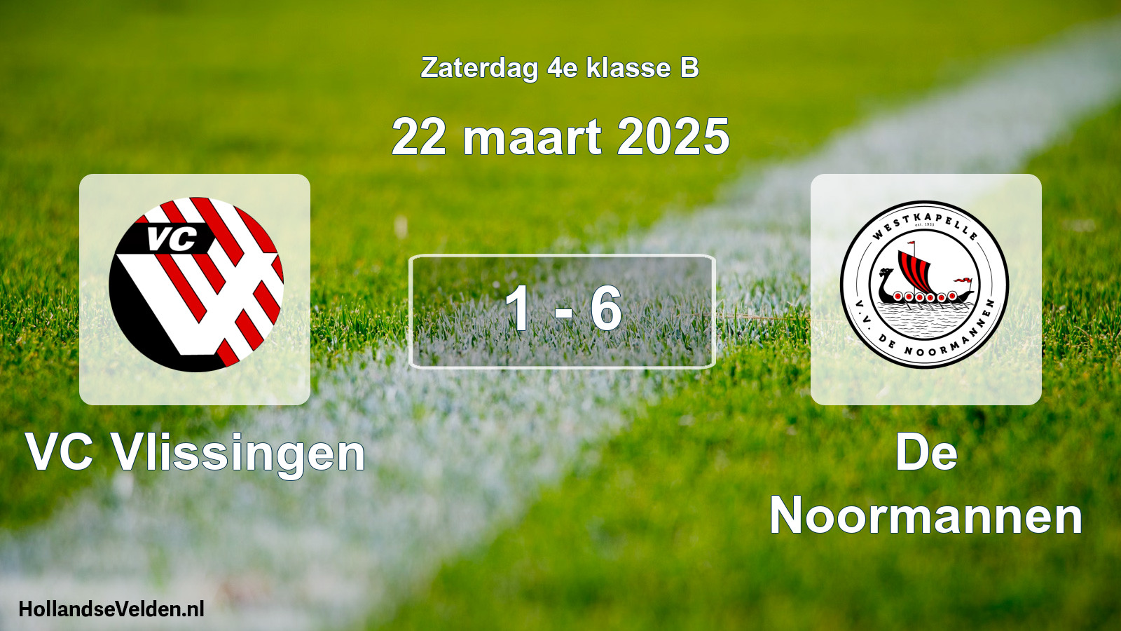 Total number of matches played: VC Vlissingen - De Noormannen 1 - 6 (22 March 2025)