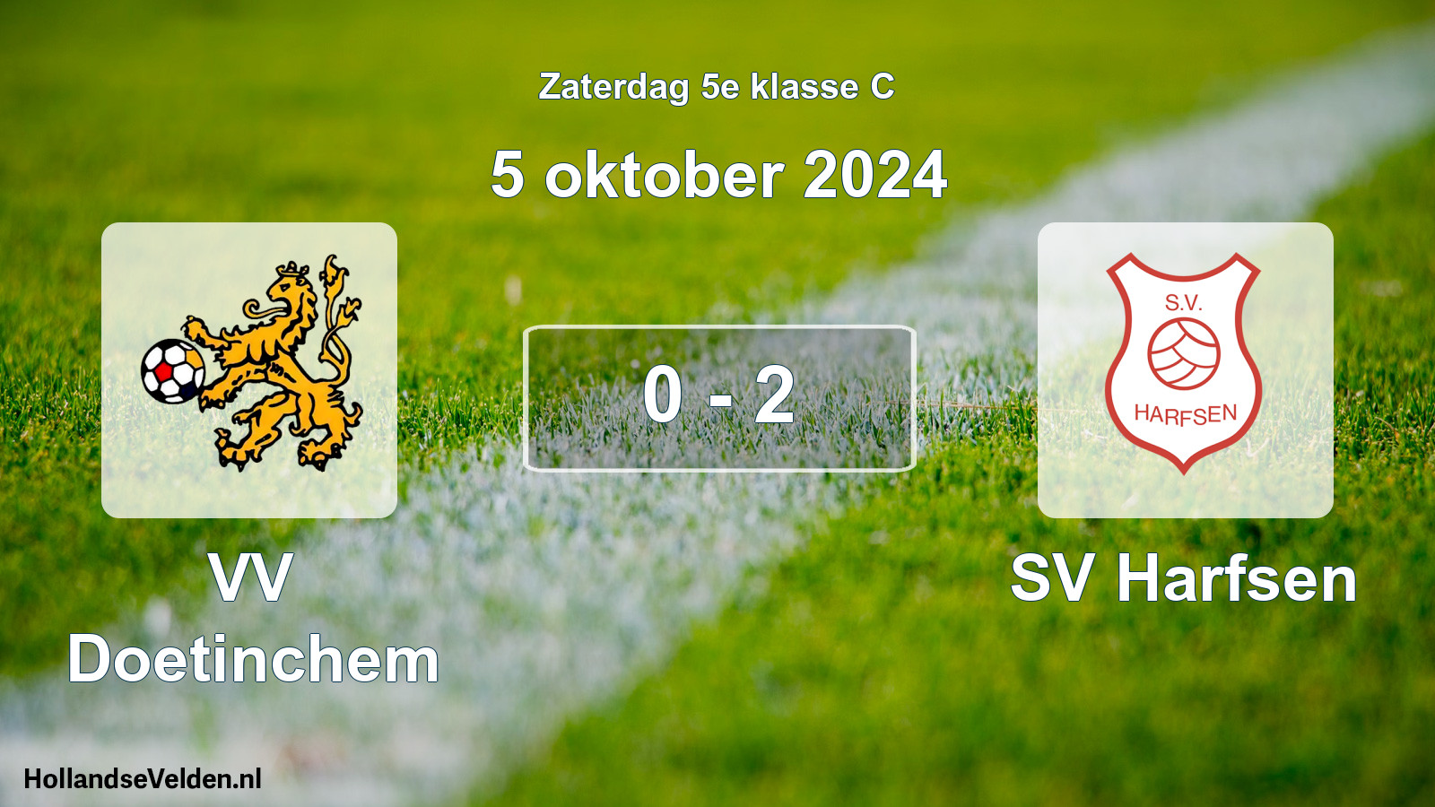 Total number of matches played: VV Doetinchem - SV Harfsen 0 - 2 (5 October 2024)