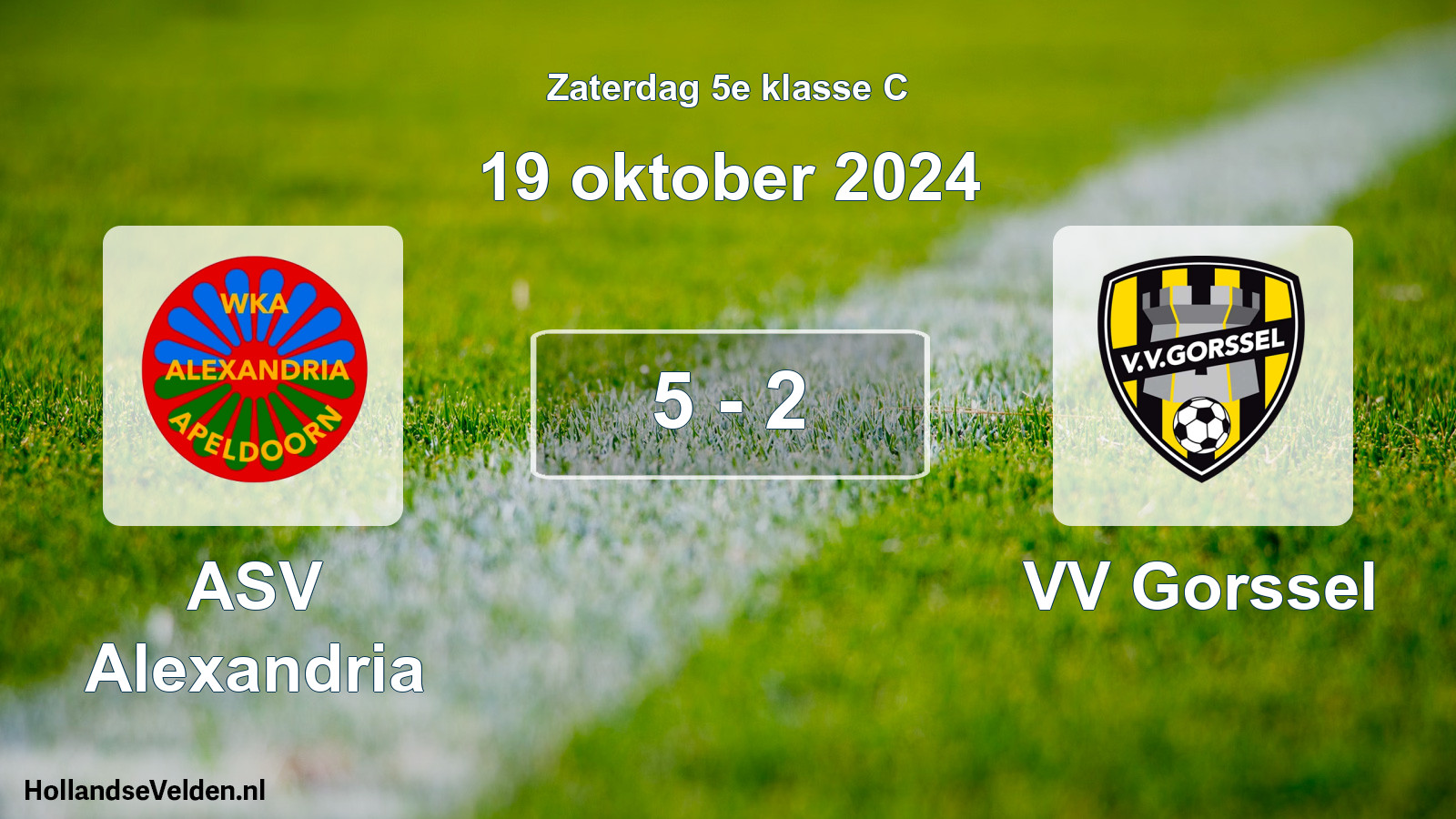 Total number of matches played: ASV Alexandria - VV Gorssel 5 - 2 (19 October 2024)
