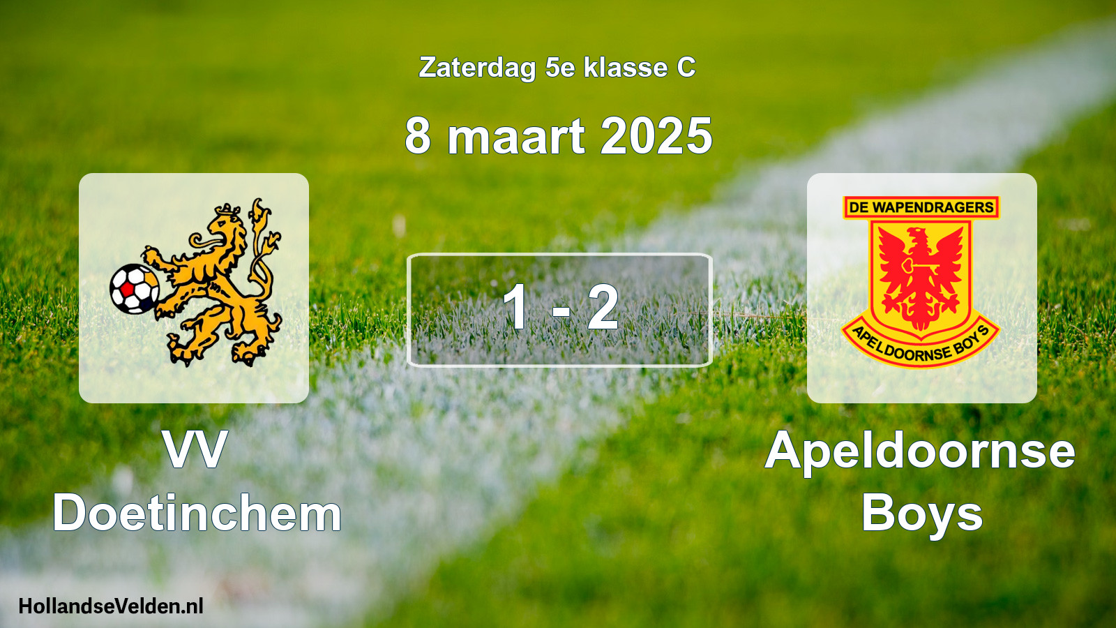 Total number of matches played: VV Doetinchem - Apeldoornse Boys 1 - 2 (8 March 2025)