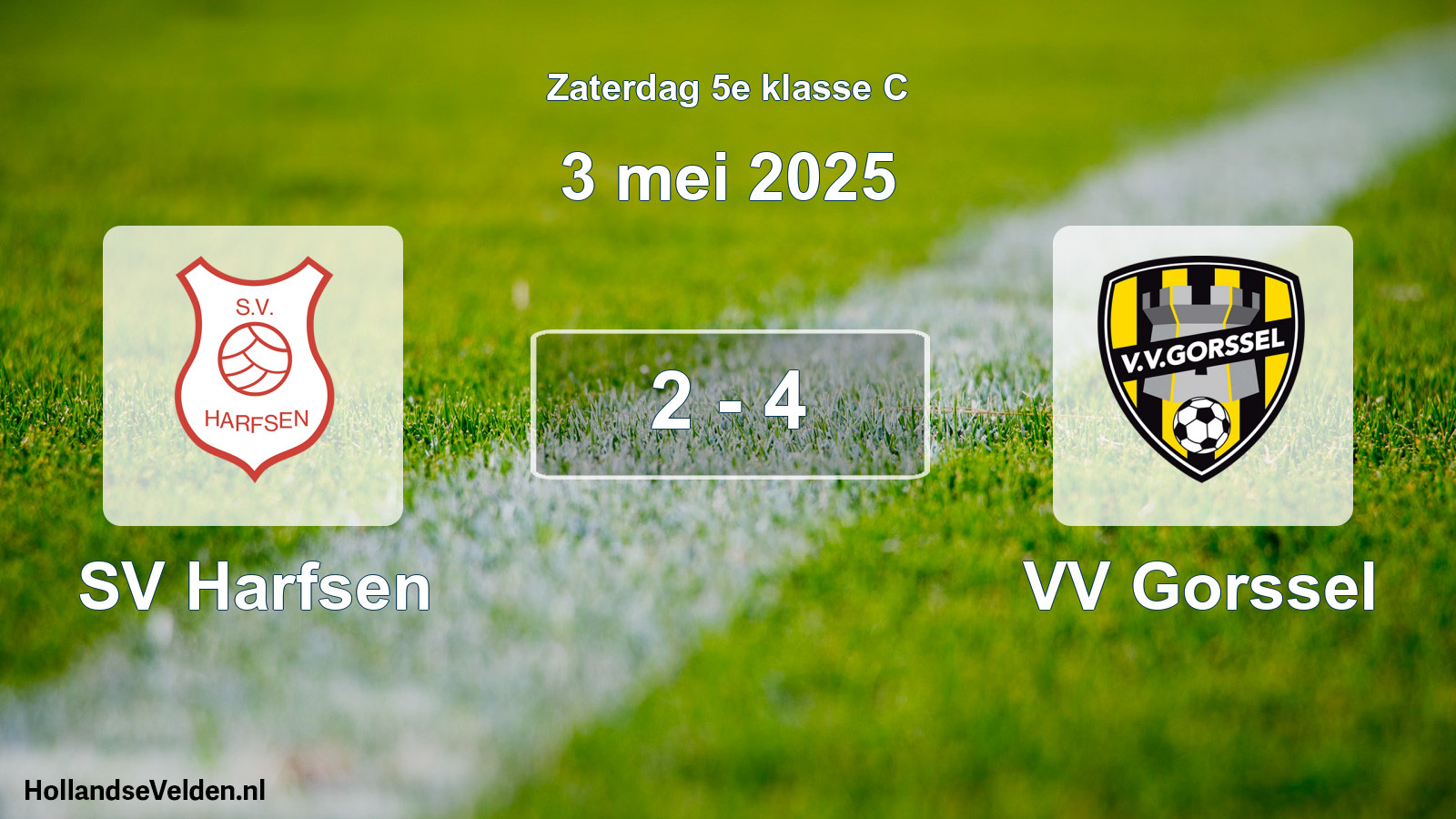 Total number of matches played: SV Harfsen - VV Gorssel 2 - 4 (3 May 2025)