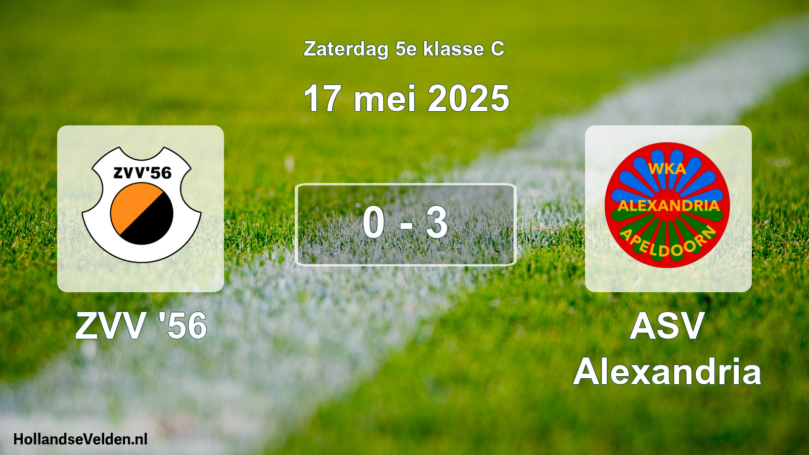 Total number of matches played: ZVV '56 - ASV Alexandria 0 - 3 (17 May 2025)