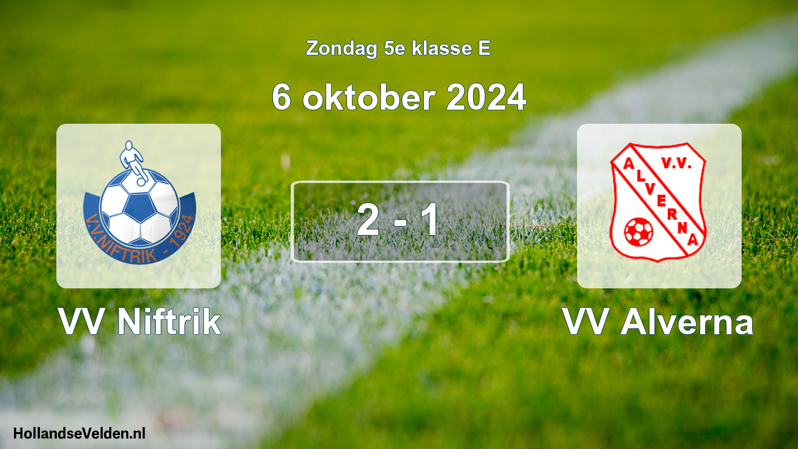 Total number of matches played: VV Niftrik - VV Alverna 2 - 1 (6 October 2024)