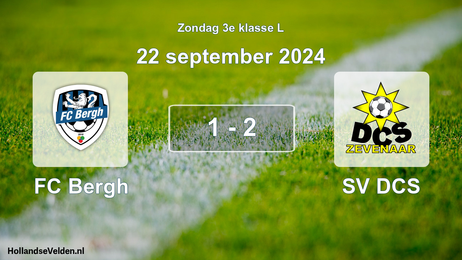 Total number of matches played: FC Bergh - SV DCS 1 - 2 (22 September 2024)