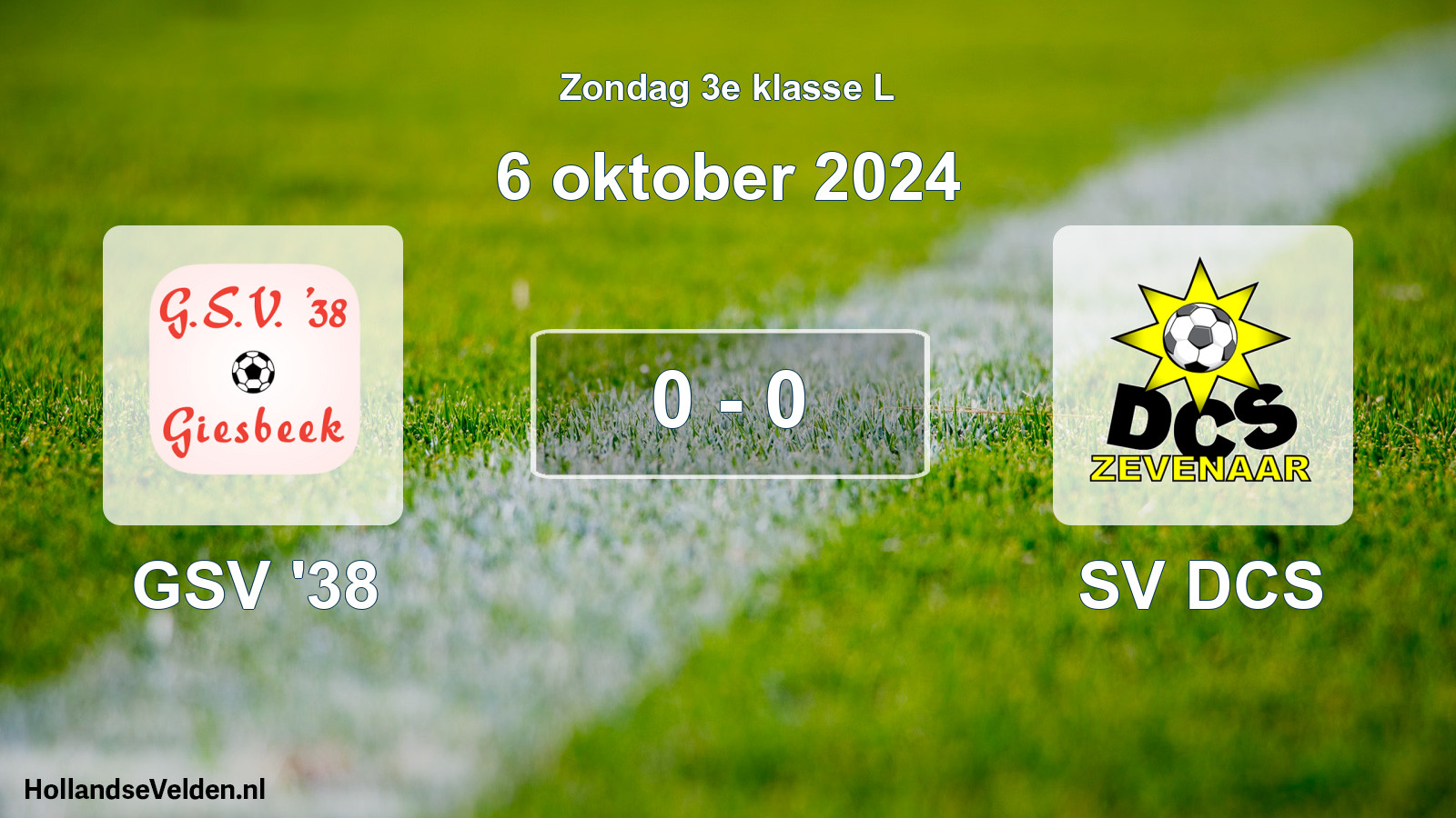 Total number of matches played: GSV '38 - SV DCS 0 - 0 (6 October 2024)