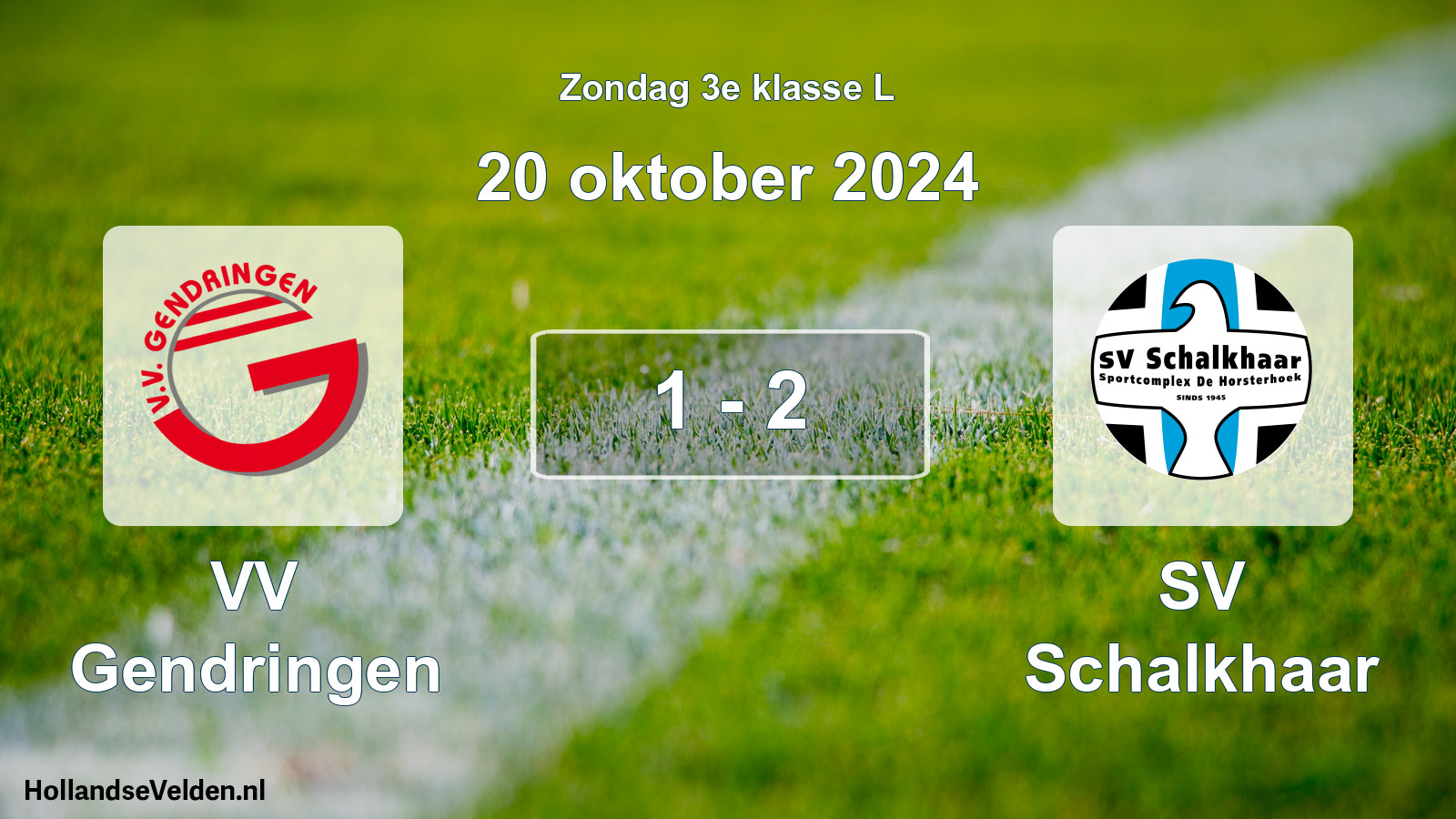 Total number of matches played: VV Gendringen - SV Schalkhaar 1 - 2 (20 October 2024)