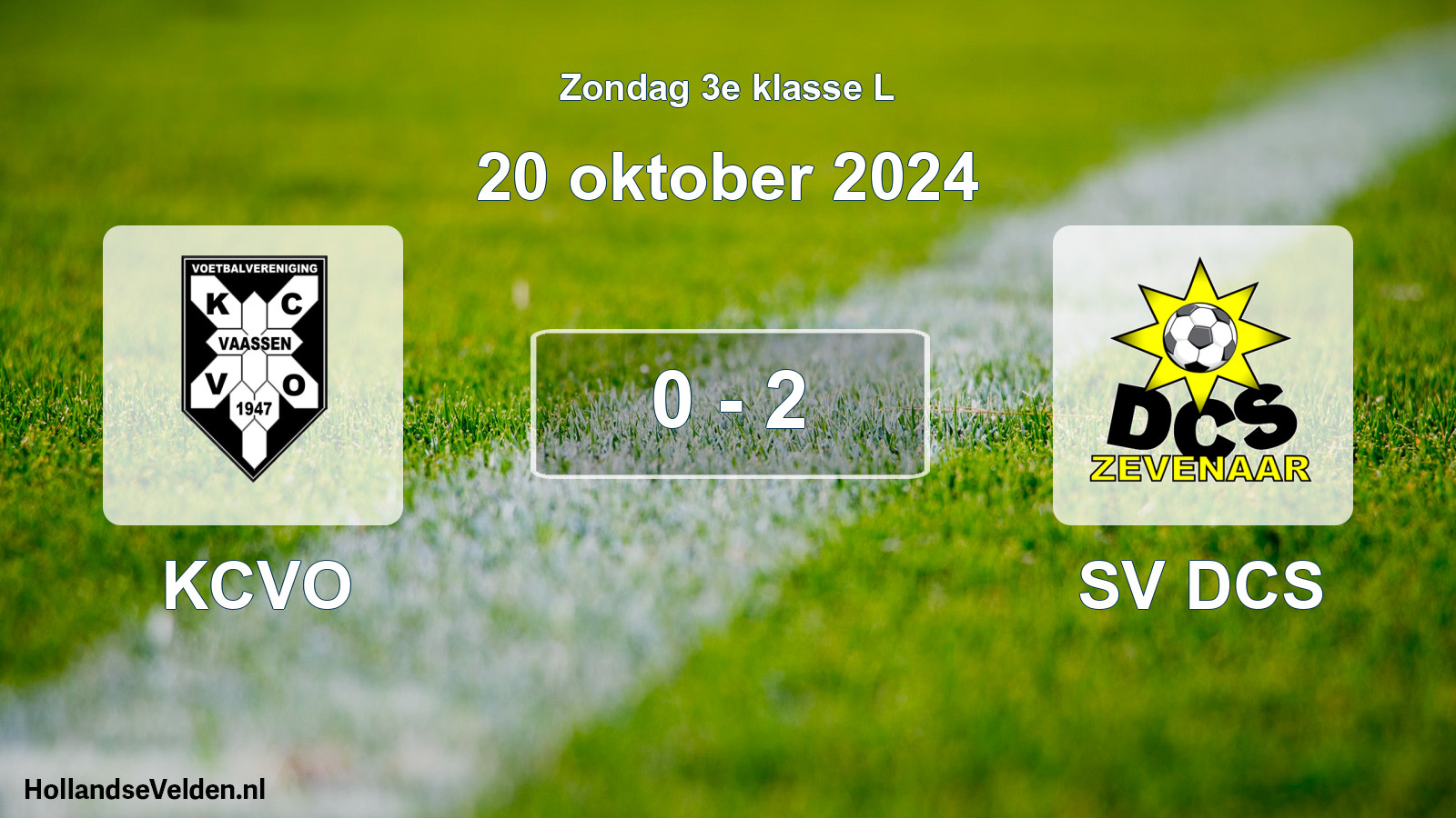Total number of matches played: KCVO - SV DCS 0 - 2 (20 October 2024)