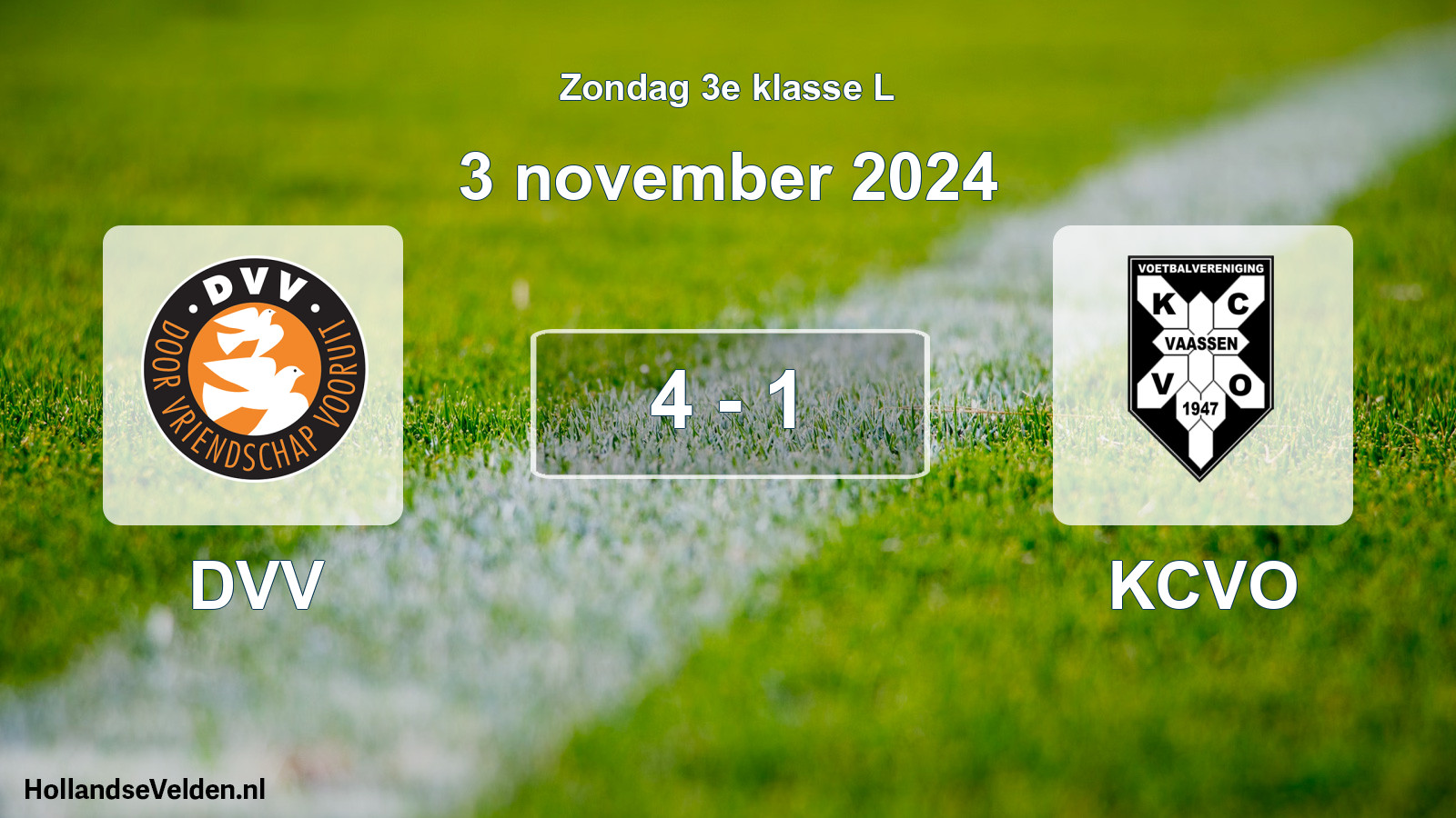 Total number of matches played: DVV - KCVO 4 - 1 (3 November 2024)