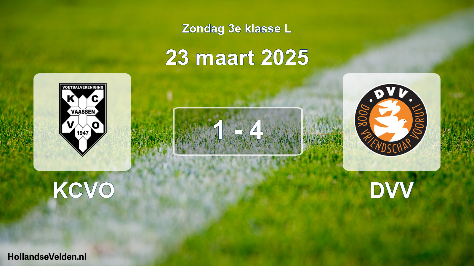 Total number of matches played: KCVO - DVV 1 - 4 (23 March 2025)