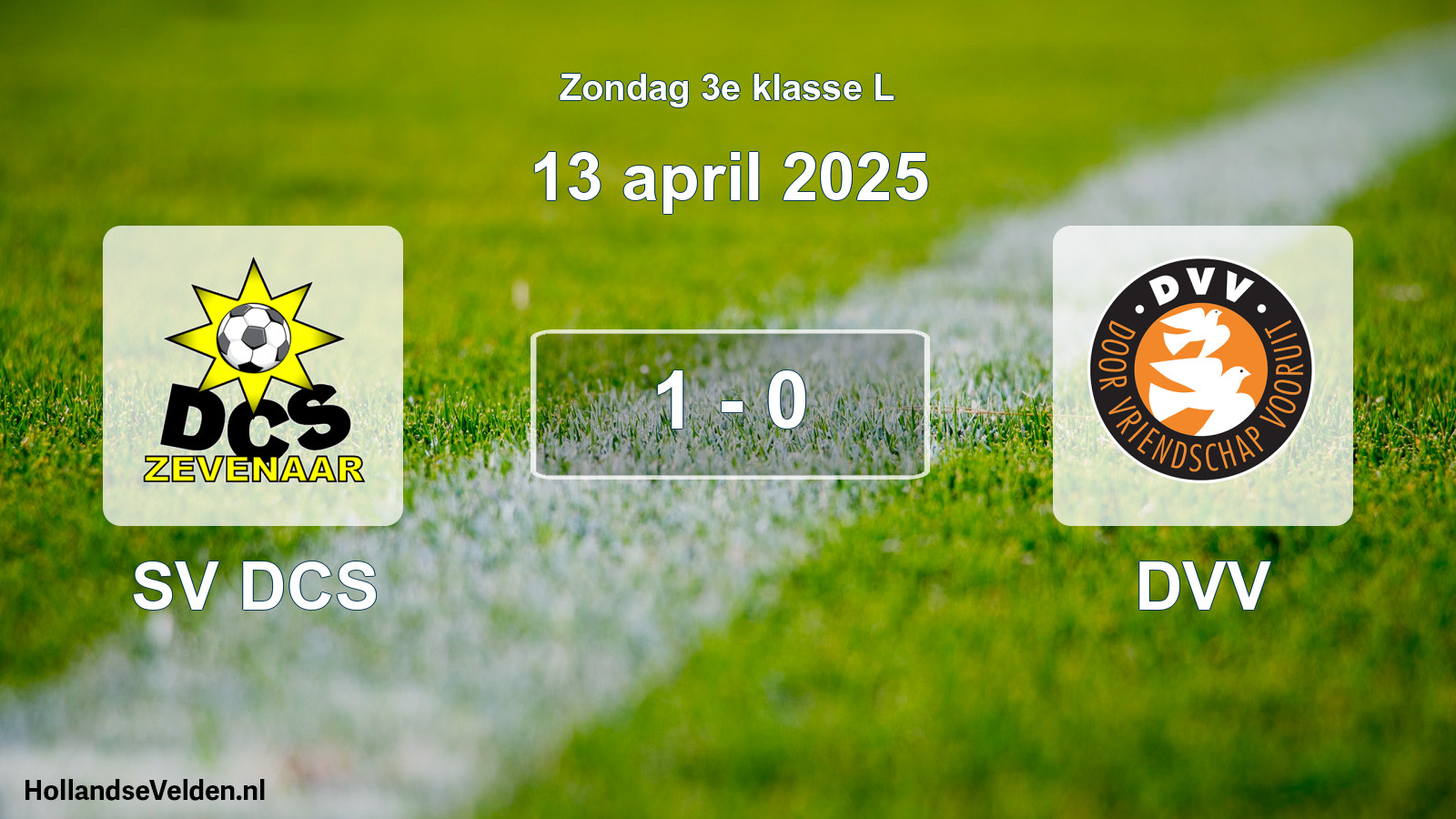 Total number of matches played: SV DCS - DVV 1 - 0 (13 April 2025)