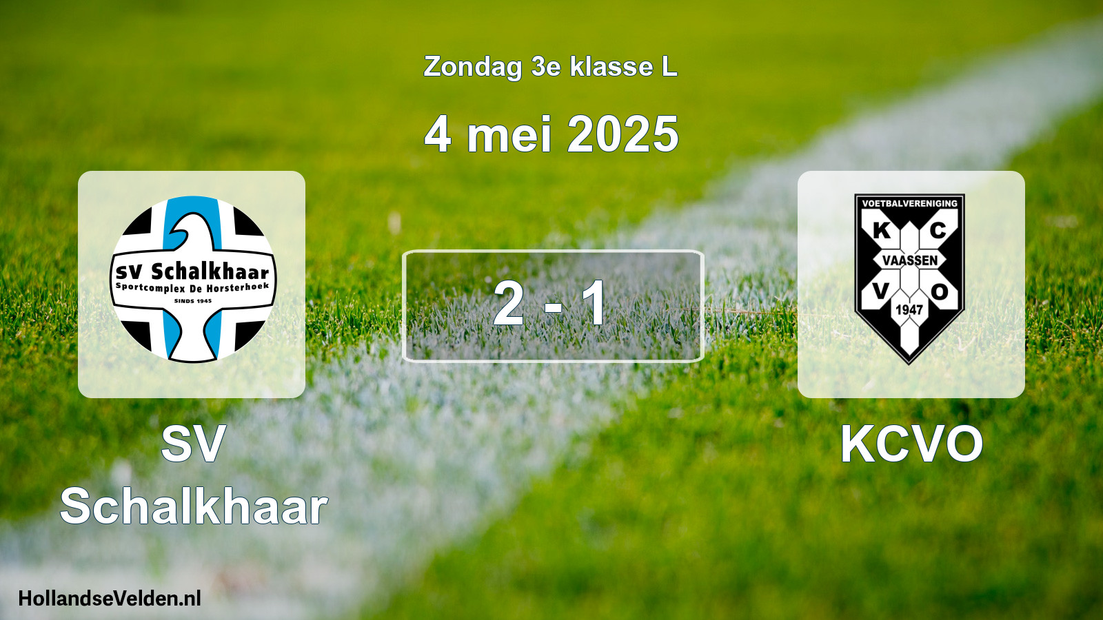 Total number of matches played: SV Schalkhaar - KCVO 2 - 1 (4 May 2025)