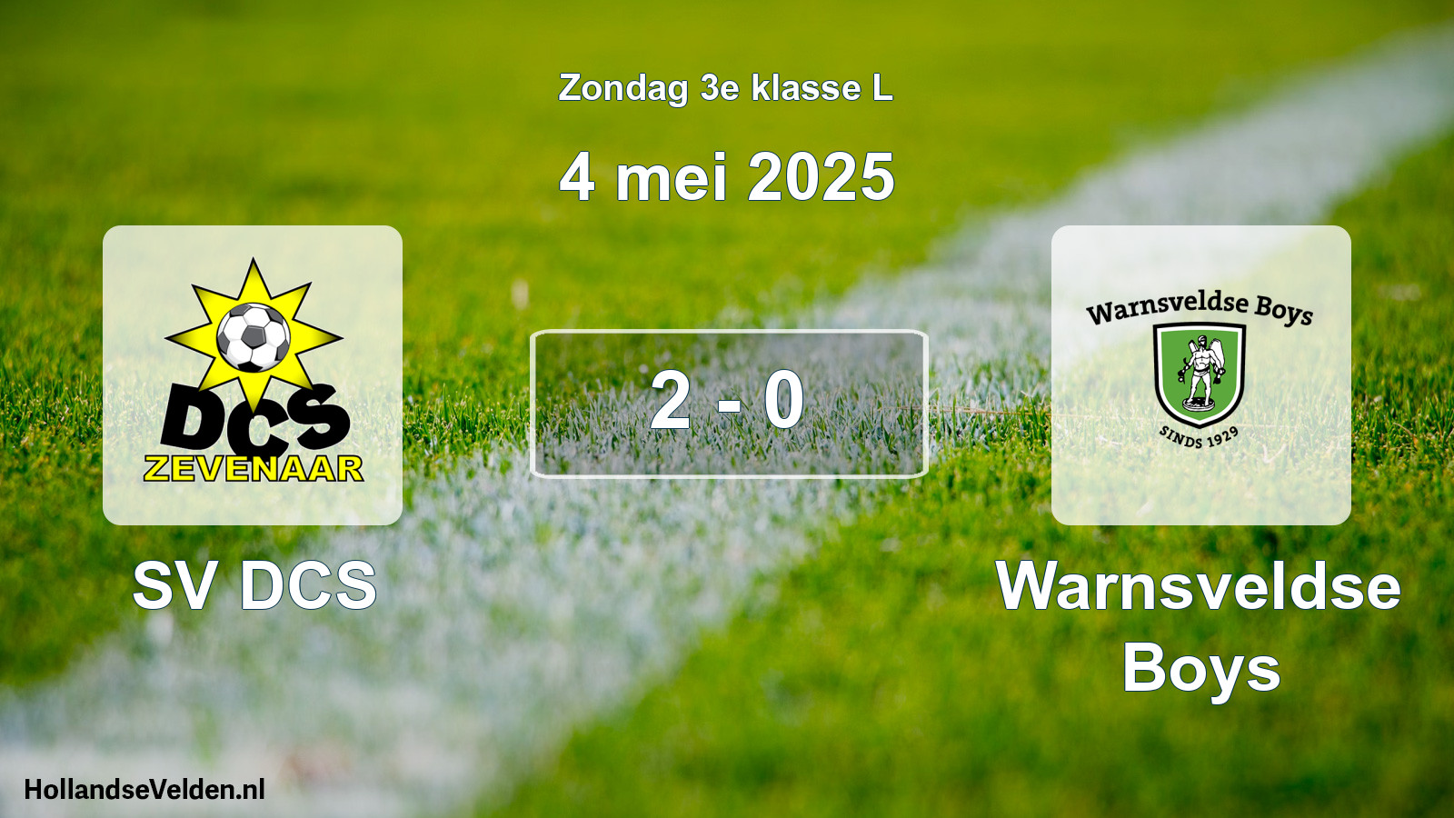 Total number of matches played: SV DCS - Warnsveldse Boys 2 - 0 (4 May 2025)