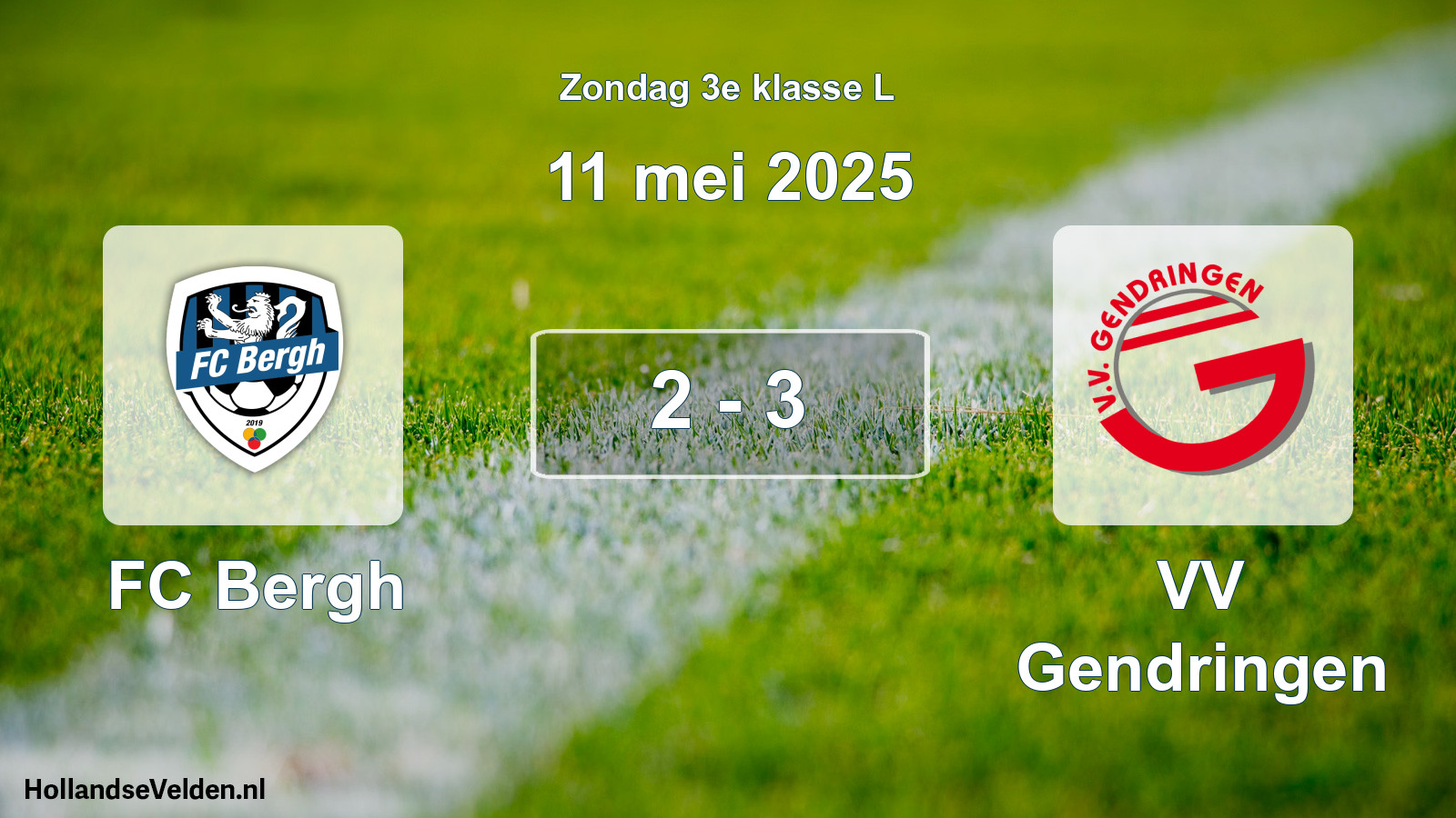 Total number of matches played: FC Bergh - VV Gendringen 2 - 3 (11 May 2025)
