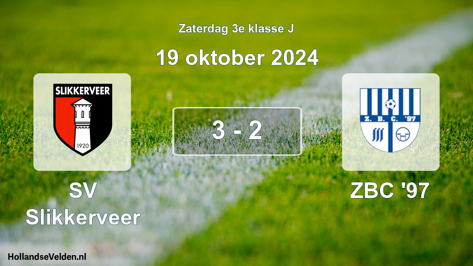 Total number of matches played: SV Slikkerveer - ZBC '97 3 - 2 (19 October 2024)