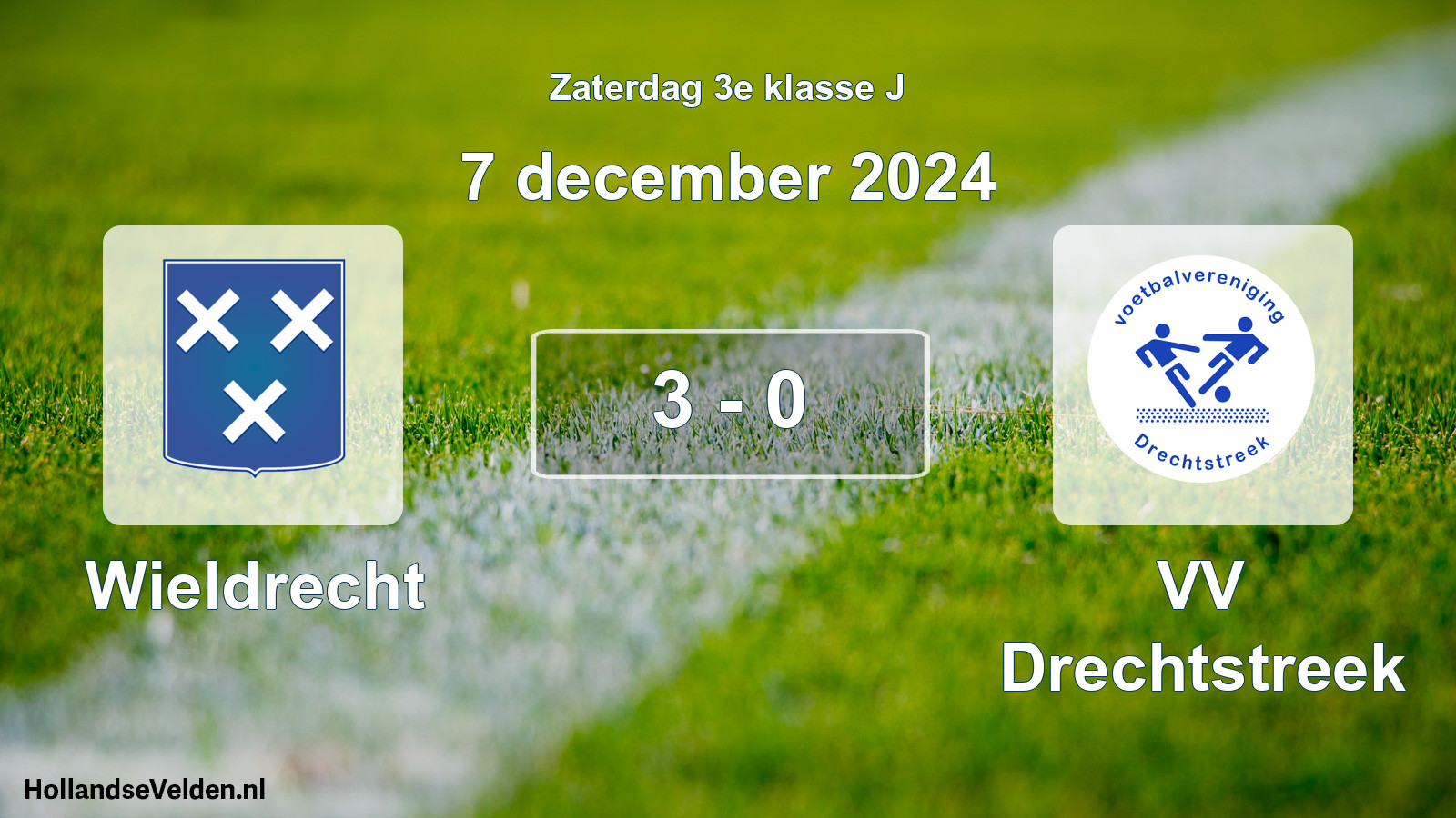 Total number of matches played: Wieldrecht - VV Drechtstreek 3 - 0 (7 December 2024)