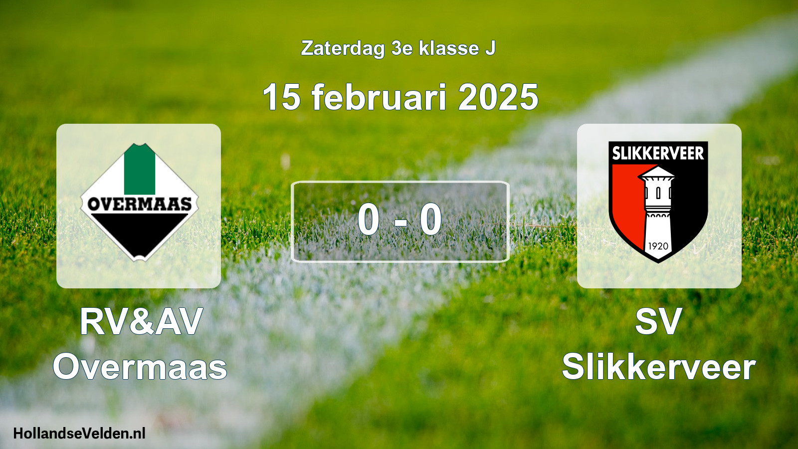 Total number of matches played: RV&AV Overmaas - SV Slikkerveer 0 - 0 (15 February 2025)