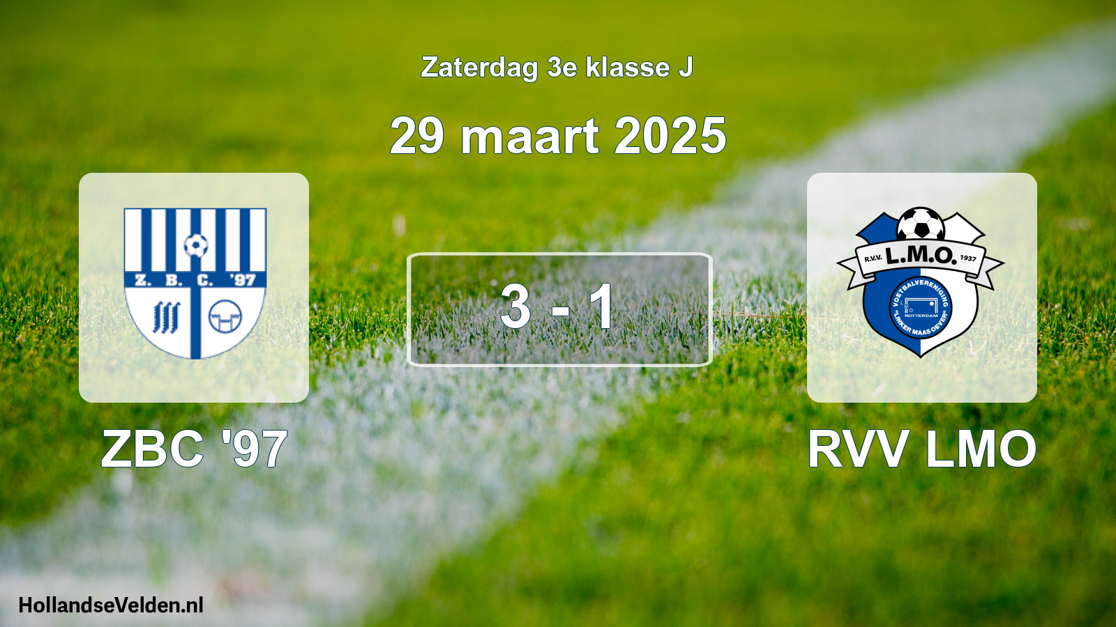 Total number of matches played: ZBC '97 - RVV LMO 3 - 1 (29 March 2025)