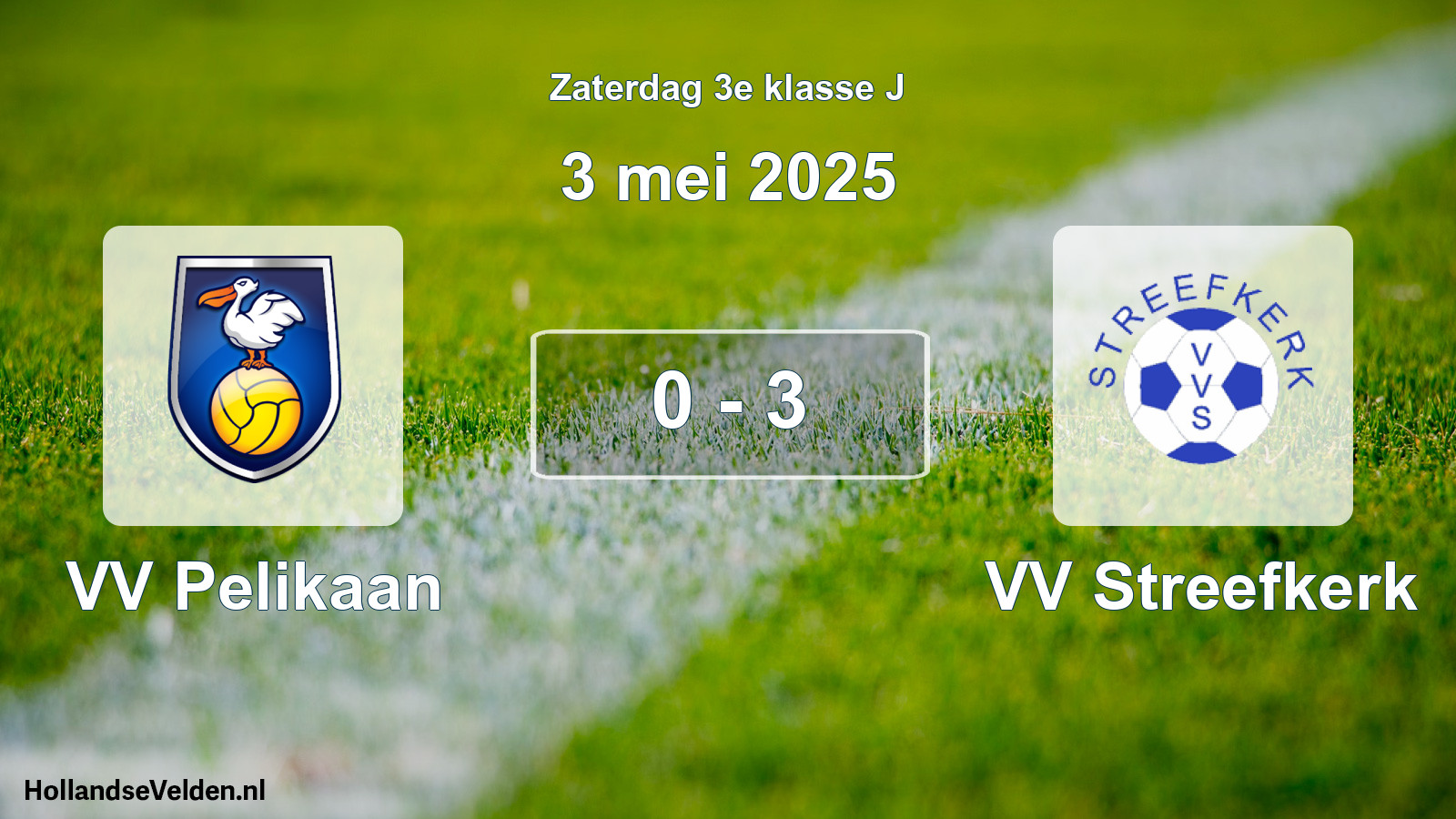 Total number of matches played: VV Pelikaan - VV Streefkerk 0 - 3 (3 May 2025)