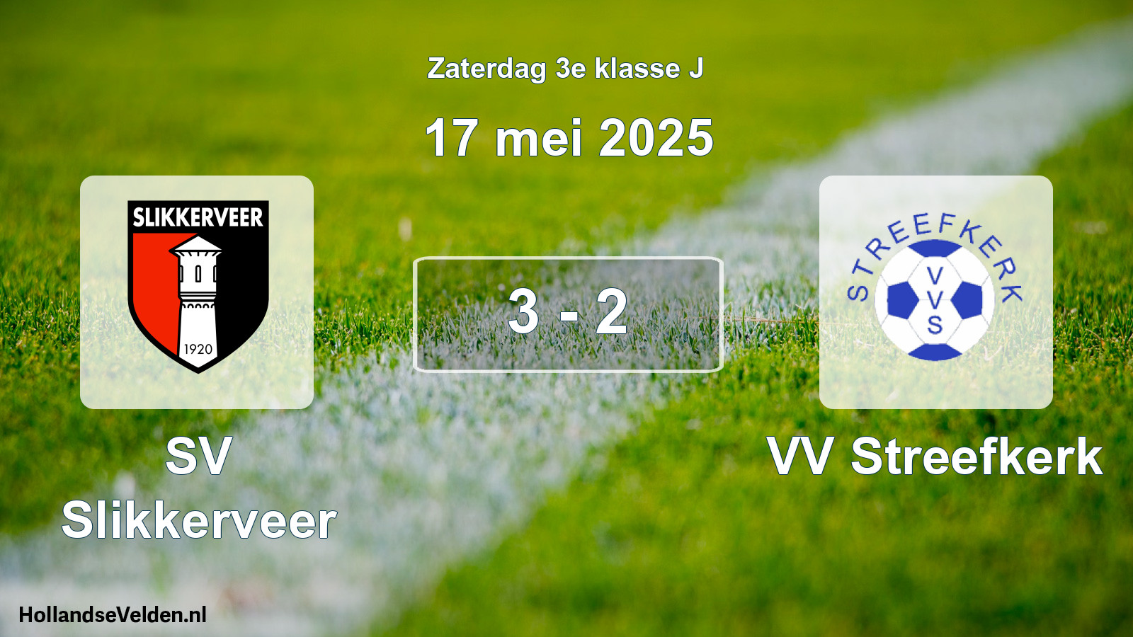 Total number of matches played: SV Slikkerveer - VV Streefkerk 3 - 2 (17 May 2025)
