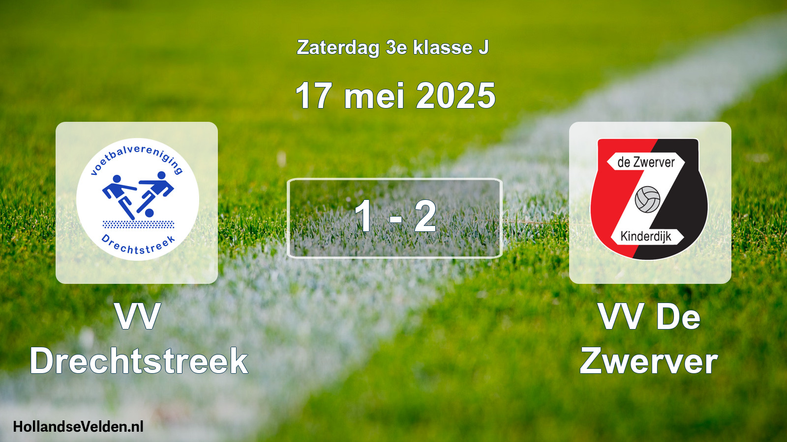 Total number of matches played: VV Drechtstreek - VV De Zwerver 1 - 2 (17 May 2025)