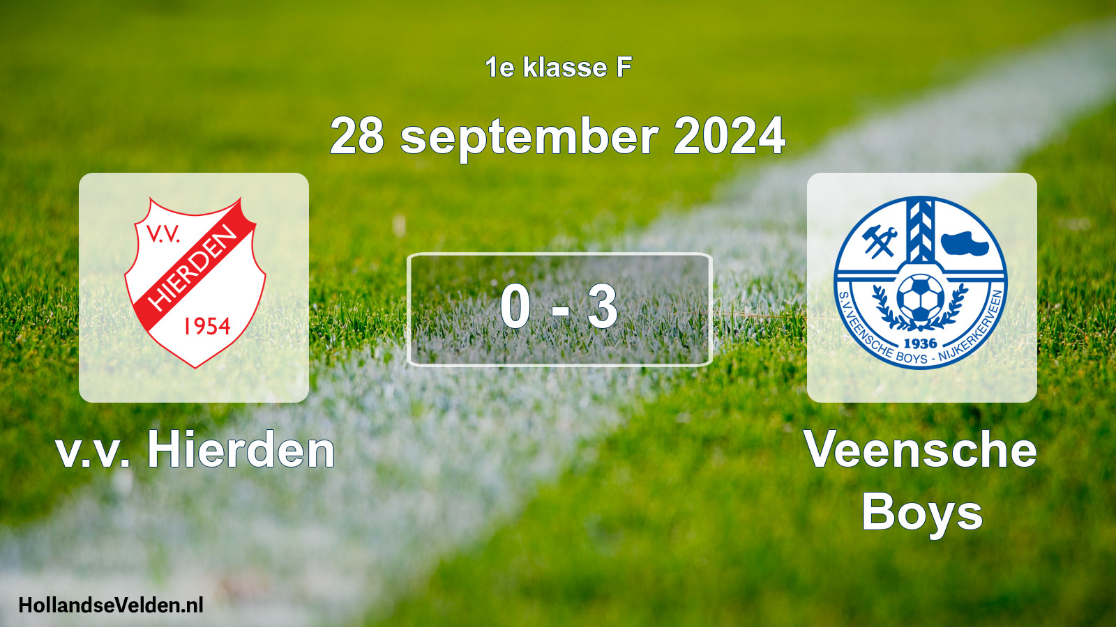 Total number of matches played: v.v. Hierden - Veensche Boys 0 - 3 (28 September 2024)