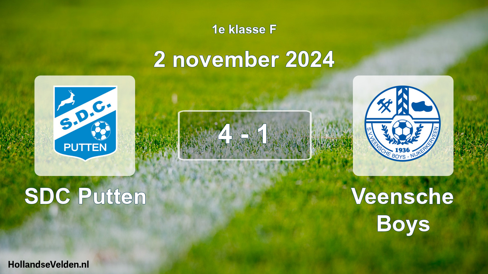 Total number of matches played: SDC Putten - Veensche Boys 4 - 1 (2 November 2024)