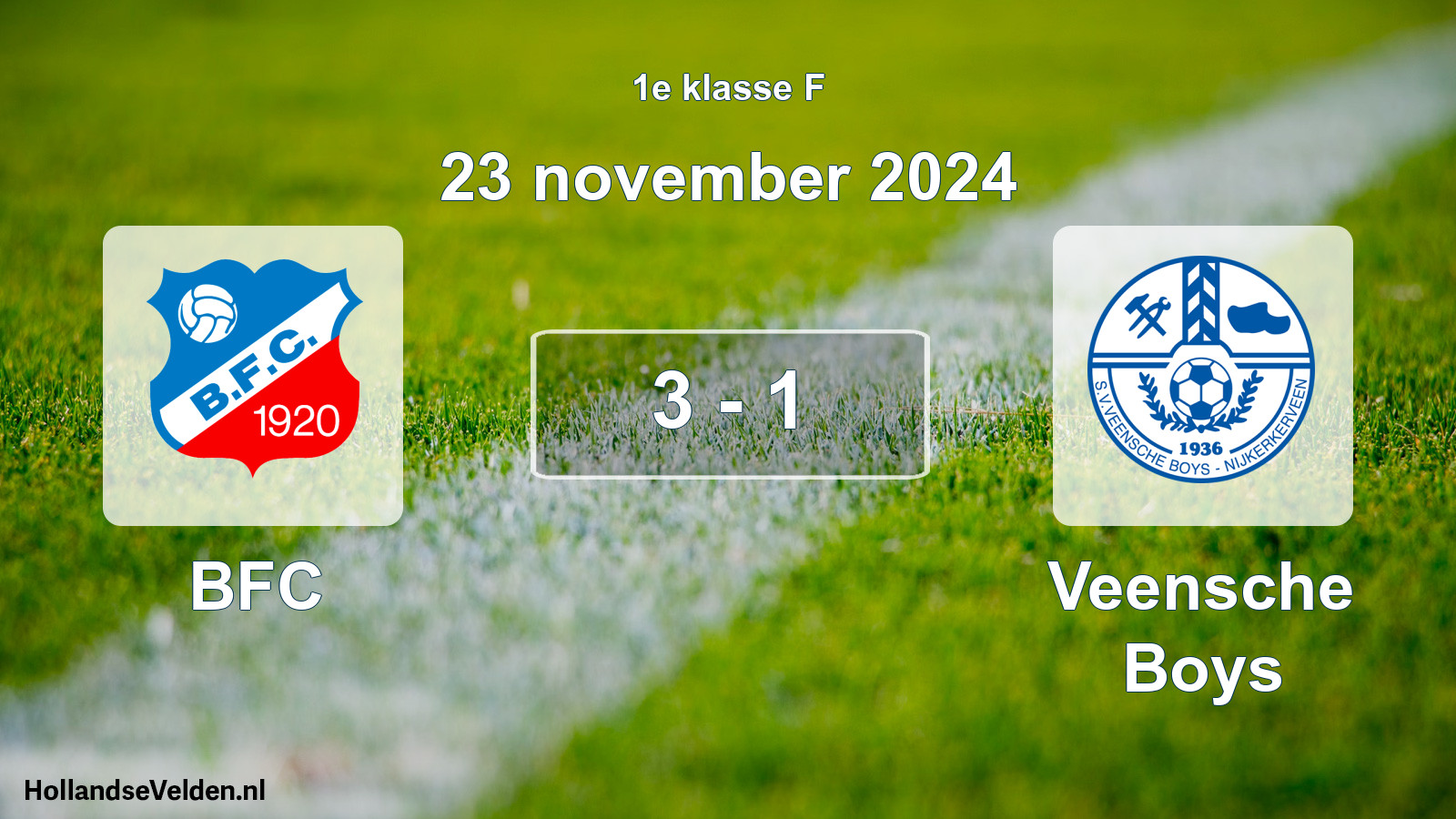Total number of matches played: BFC - Veensche Boys 3 - 1 (23 November 2024)