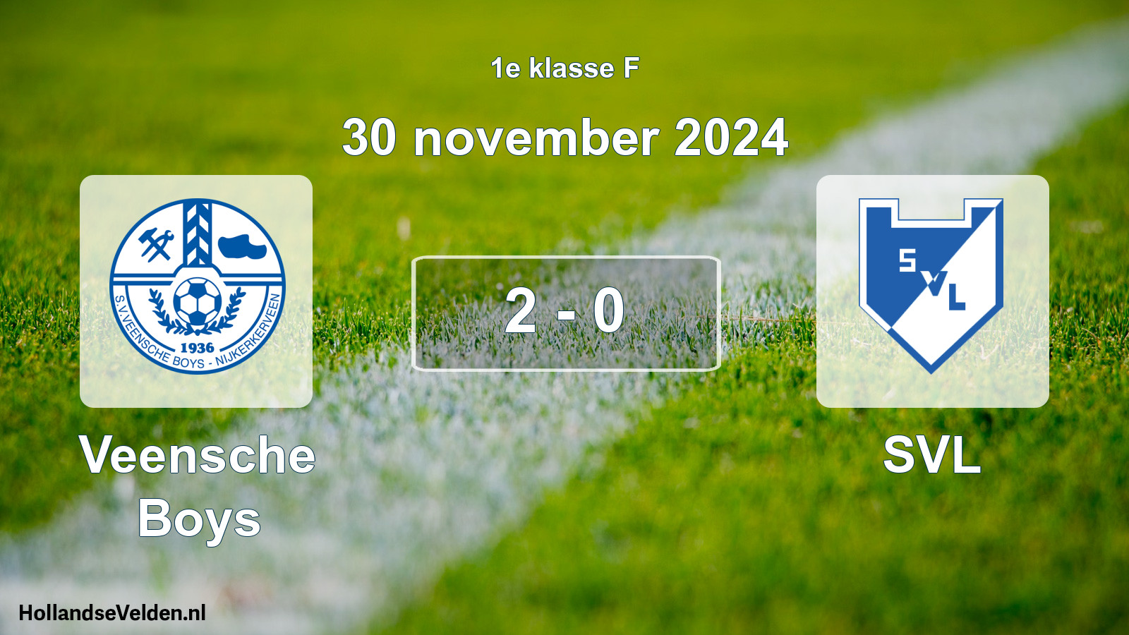 Total number of matches played: Veensche Boys - SVL 2 - 0 (30 November 2024)