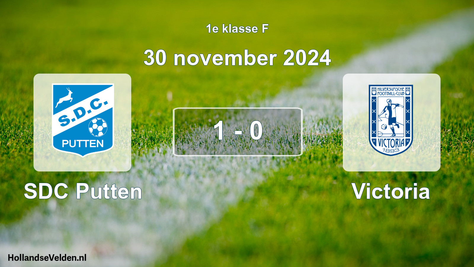 Total number of matches played: SDC Putten - Victoria 1 - 0 (30 November 2024)