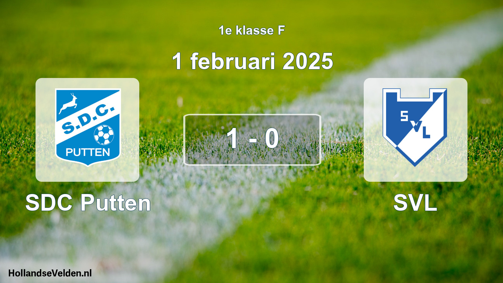 Total number of matches played: SDC Putten - SVL 1 - 0 (1 February 2025)