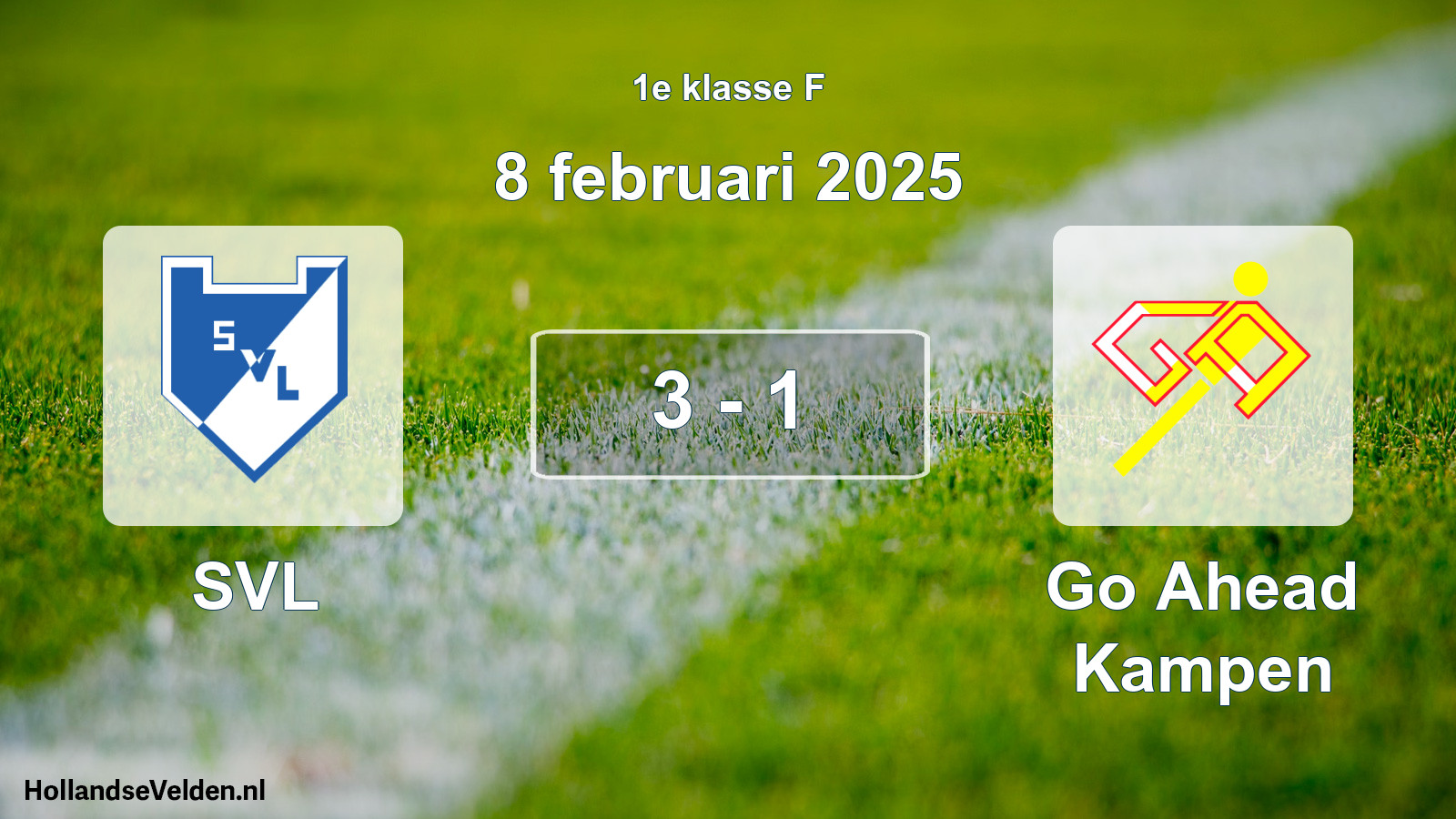 Total number of matches played: SVL - Go Ahead Kampen 3 - 1 (8 February 2025)