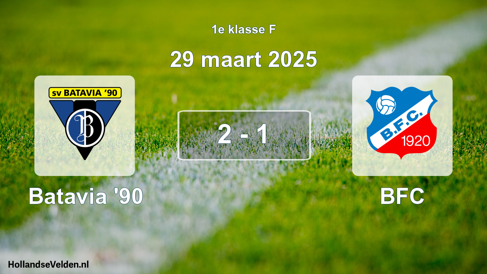 Total number of matches played: Batavia '90 - BFC 2 - 1 (29 March 2025)