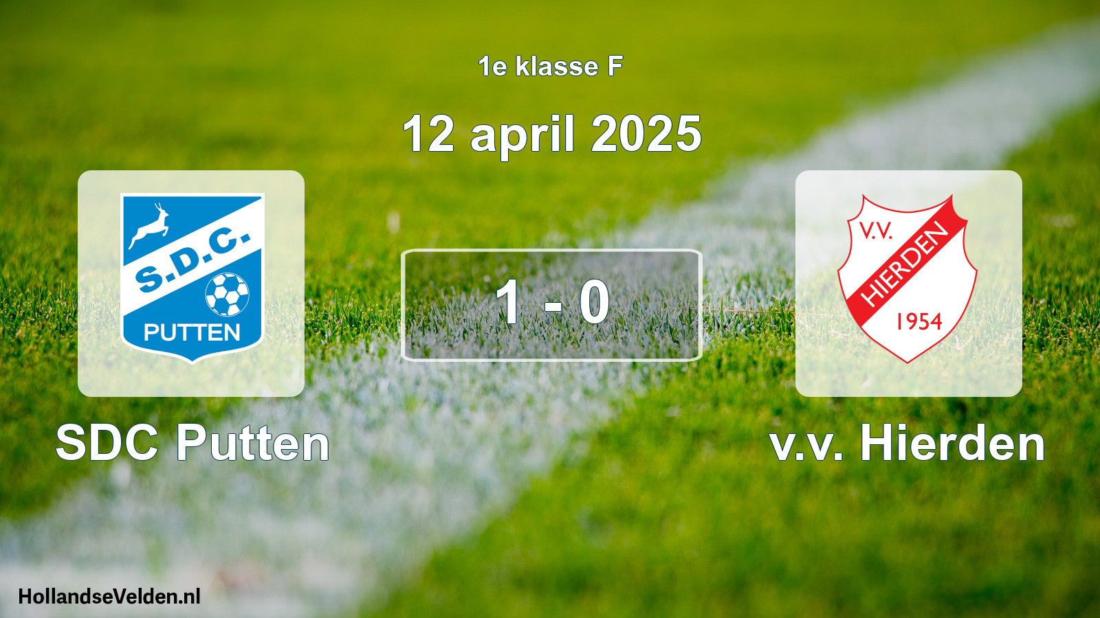 Total number of matches played: SDC Putten - v.v. Hierden 1 - 0 (12 April 2025)