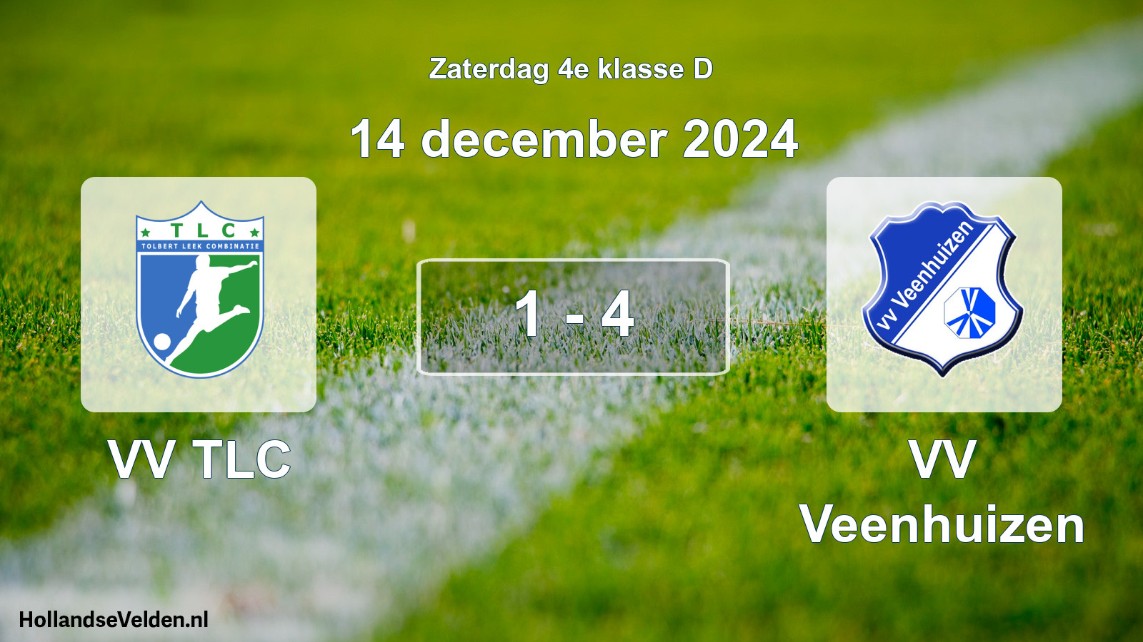 Total number of matches played: VV TLC - VV Veenhuizen 1 - 4 (14 December 2024)