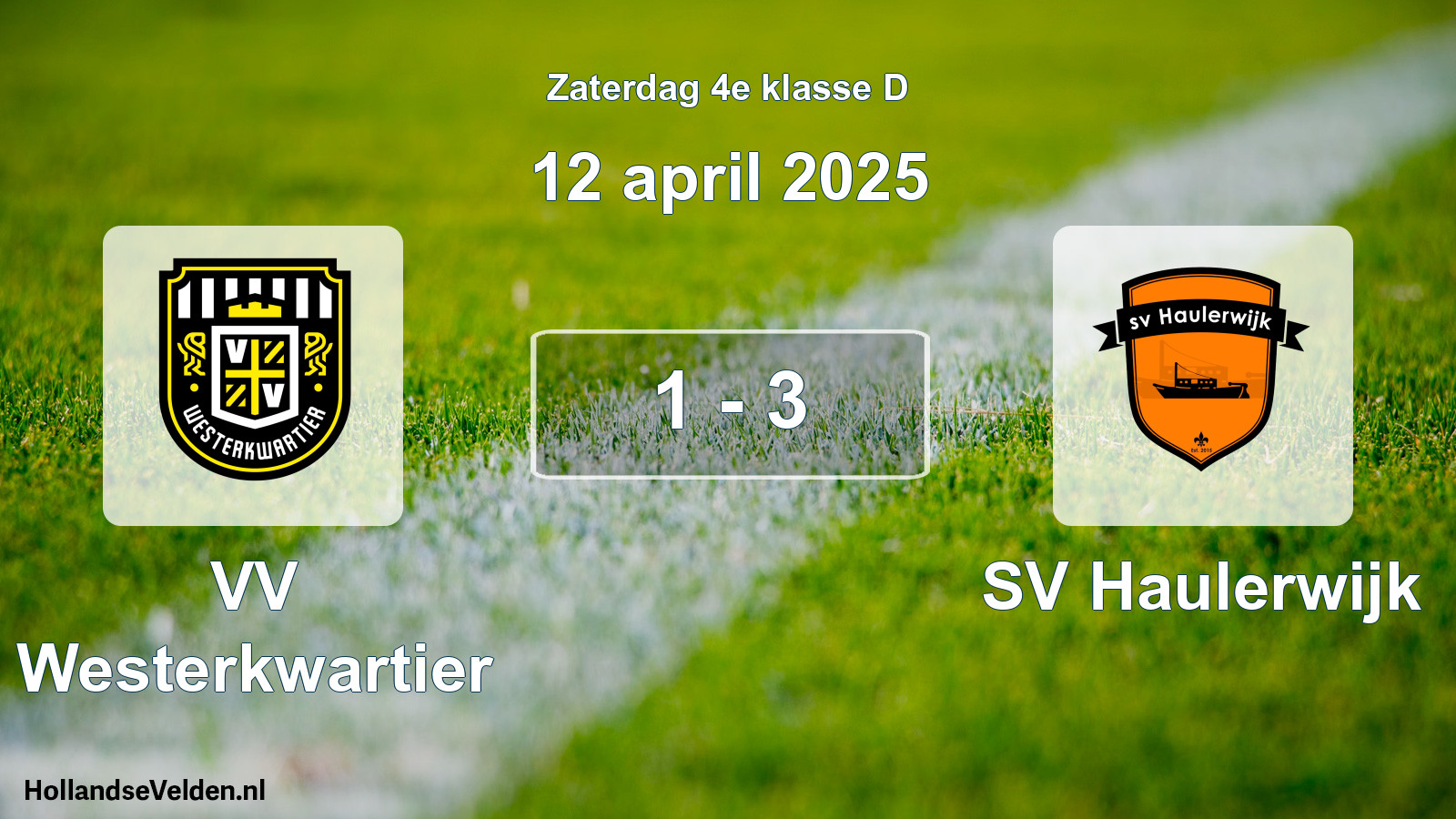 Total number of matches played: VV Westerkwartier - SV Haulerwijk 1 - 3 (12 April 2025)