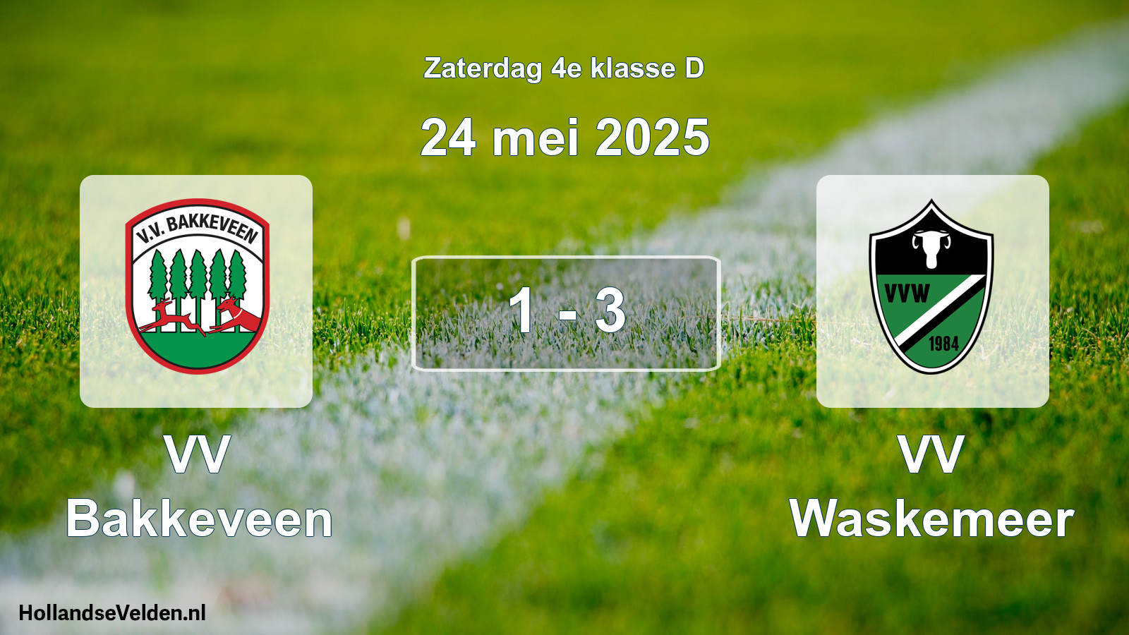 Total number of matches played: VV Bakkeveen - VV Waskemeer 1 - 3 (24 May 2025)
